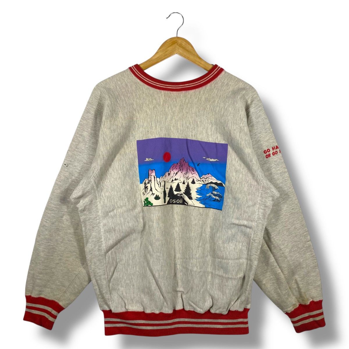 Champion Vintage 90's CHAMPION REVERSE WEAVE Mach 1 & 2 Crewneck Size US XL / EU 56 / 4 - 1 Thumbnail