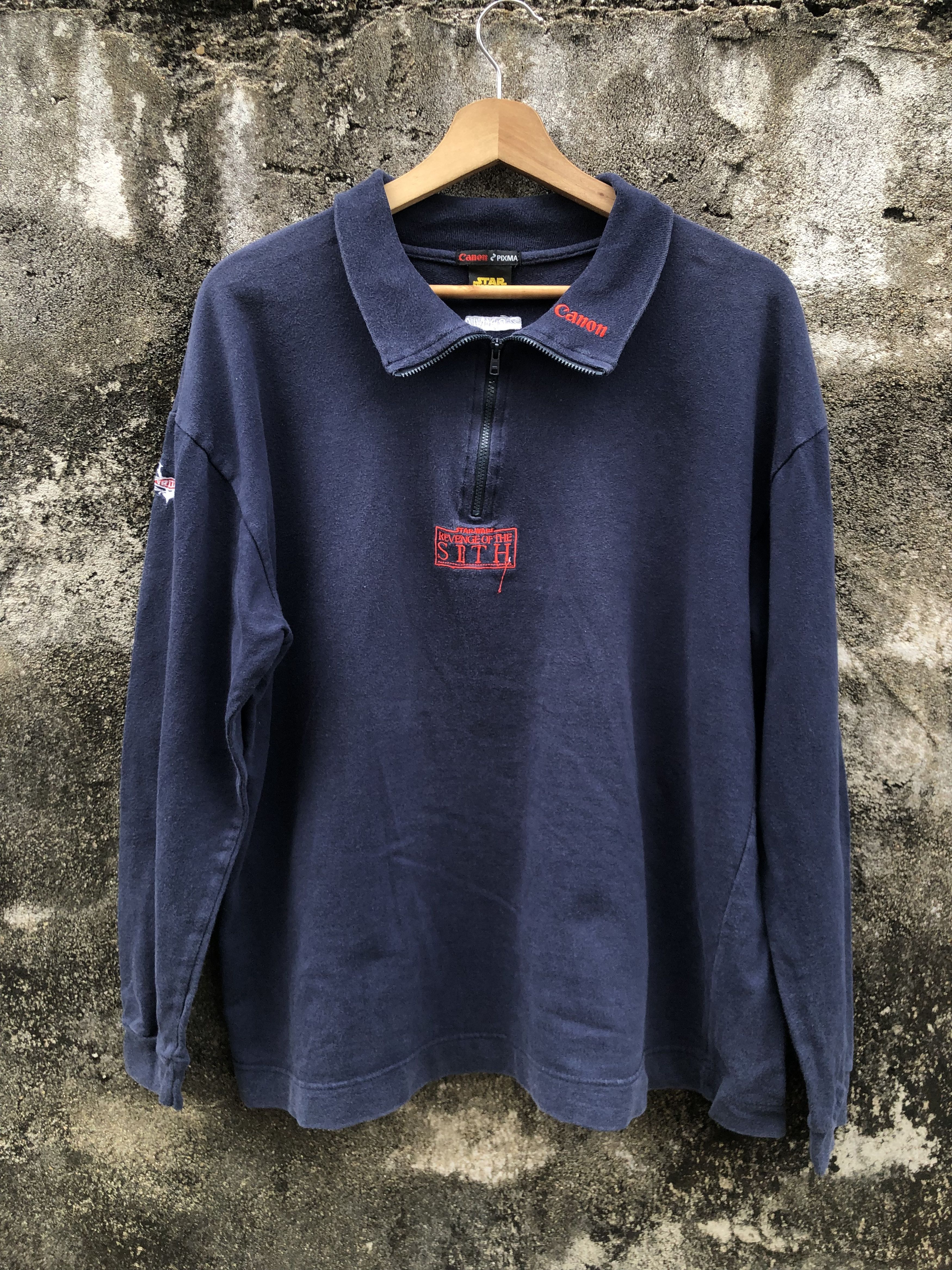 Star Wars 2005 Canon X Star Wars Promo Half-Zip Shirt Size US M / EU 48-50 / 2 - 1 Thumbnail