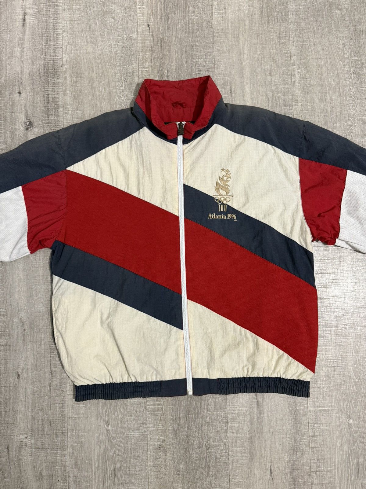 Starter Vintage sun faded atlanta 1996 olympic games starter jacket Size US XL / EU 56 / 4 - 10 Thumbnail