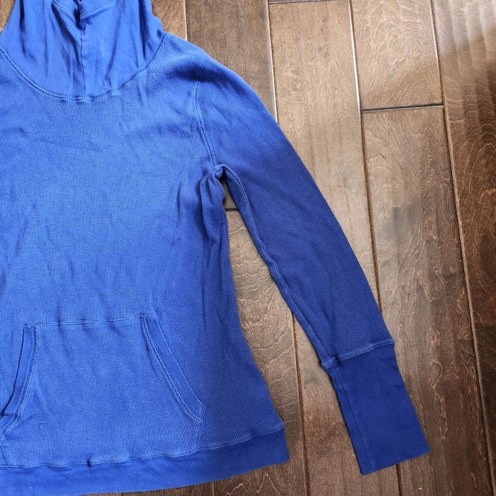 Ralph Lauren Lauren Active Ralph Lauren Women's Junior Hoodie Blue Thermal L Junior Large Blue Pullover Crew Neck Long Sleeve Sports Activewear Jacket Womens Size L / US 10 / IT 46 - 4 Thumbnail
