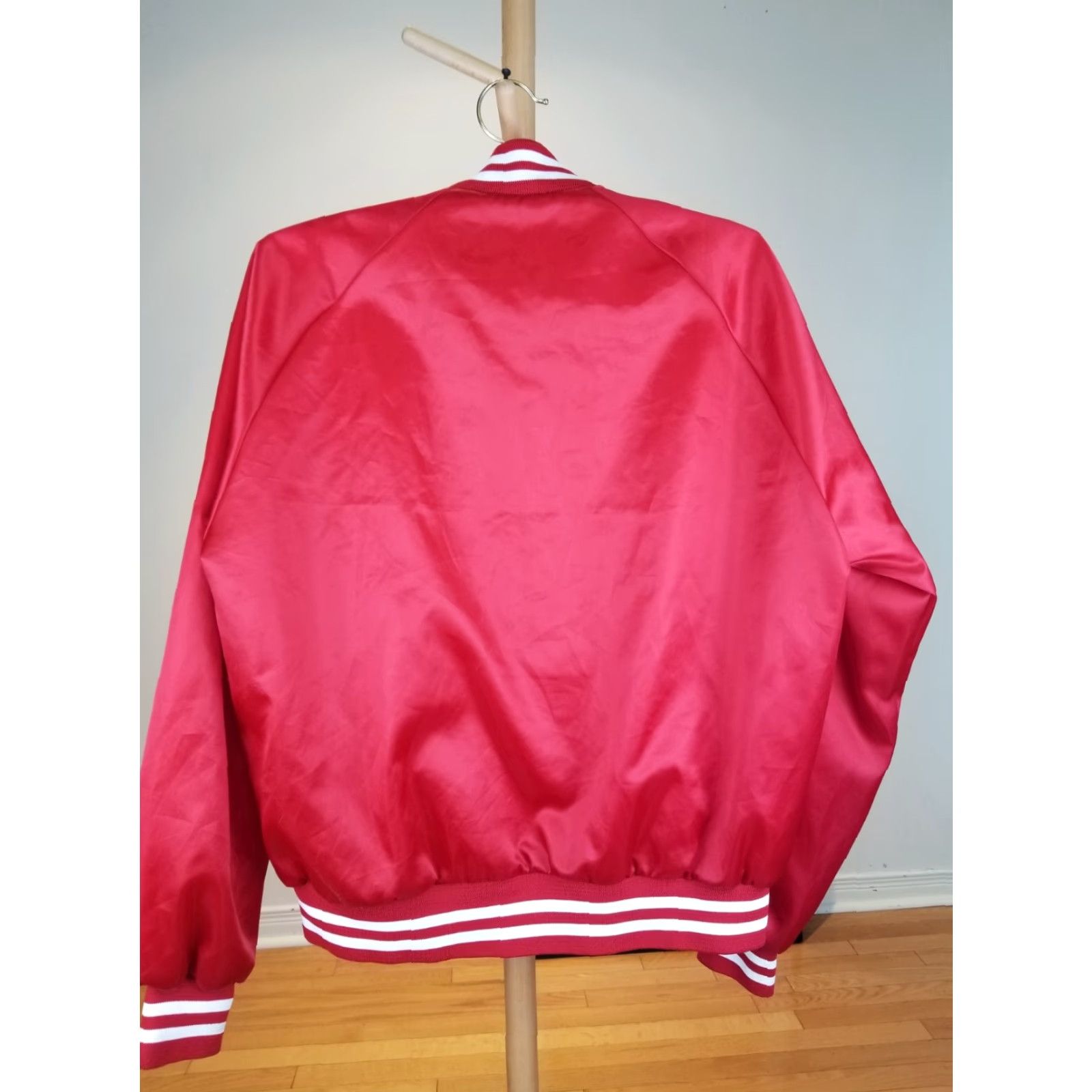 Chalk Line VINTAGE CHALKLINE RED SATIN JACKET MLB 90's CINCINNATI REDS SZ XL Mens Bomber Jacket Size US XL / EU 56 / 4 - 6 Thumbnail