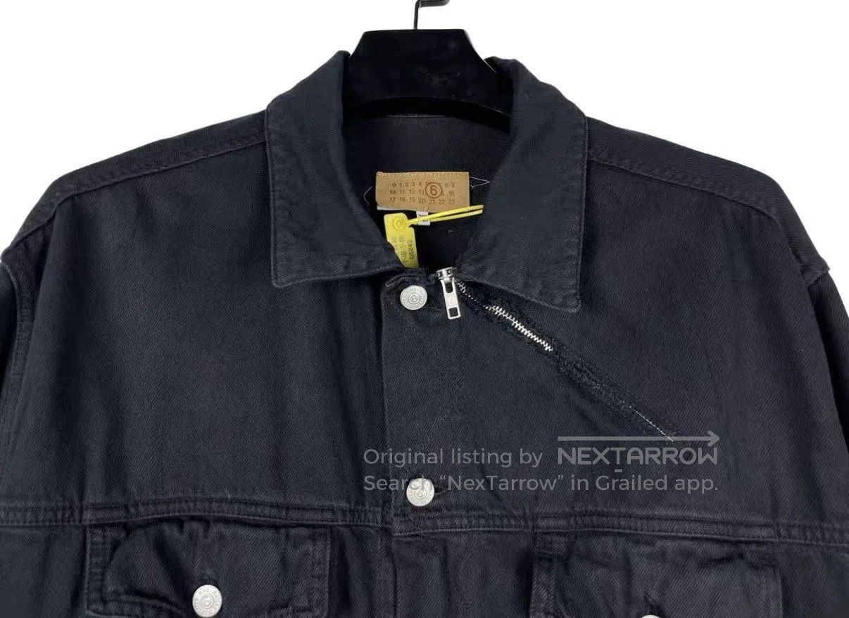 Maison Margiela Black Denim Jacket with Button Front and Pockets. Size US S / EU 44-46 / 1 - 3 Thumbnail