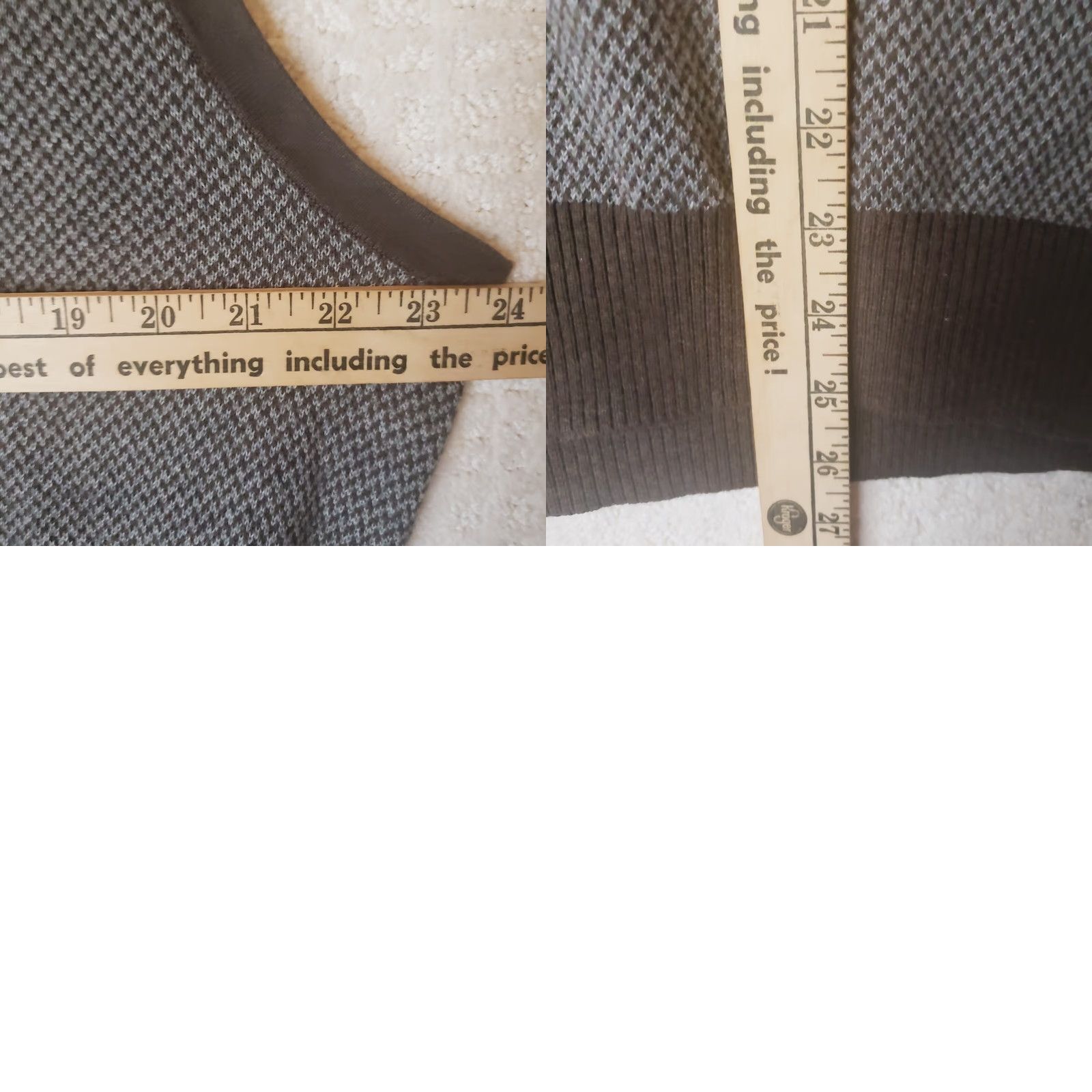 Lands' End Lands' End Sweater Vest Mens Large Brown Herringbone V-Neck Cotton Knit Clv Pullover Comfort Outdoor L Brown Mens Regular Vest Like New Pre-owned Size US L / EU 52-54 / 3 - 9 Thumbnail