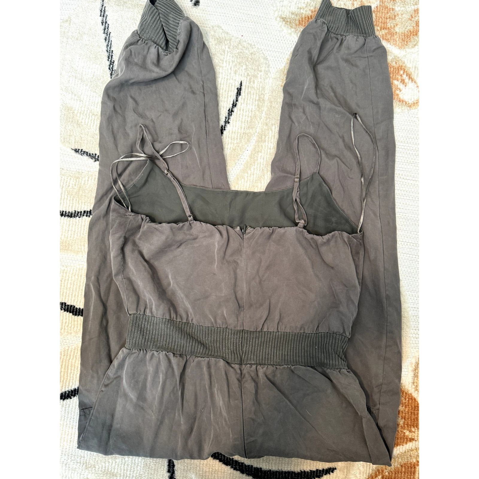 Anthropologie Anthropologie Nisa Green Jump Suit Small Size 28" / US 6 / IT 42 - 4 Thumbnail