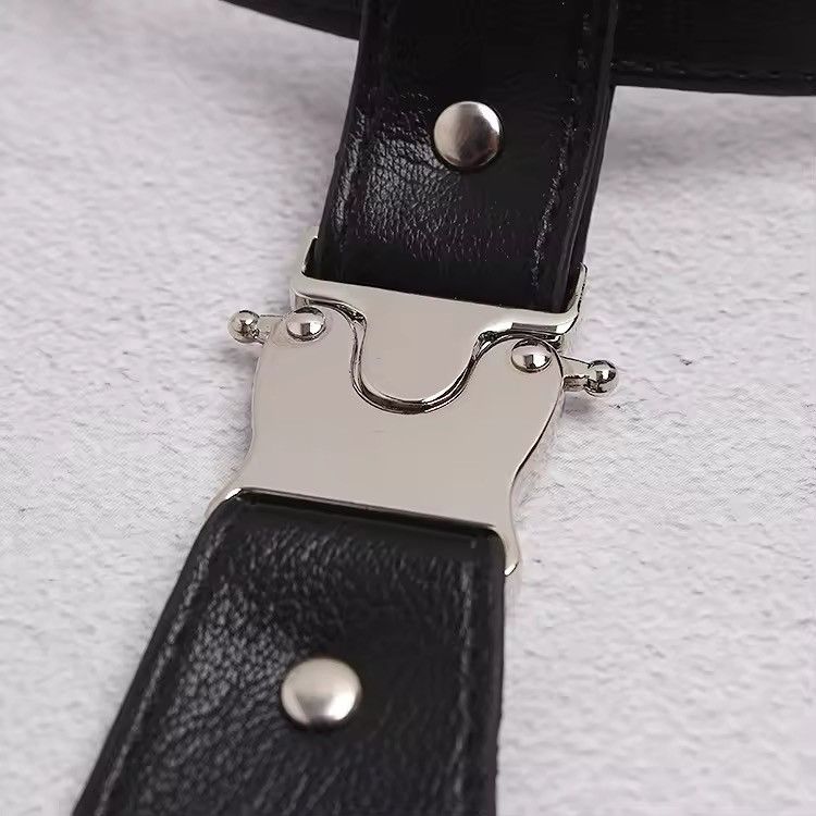 Japanese Brand × Leather Fashion faux leather tie aesthetic Size ONE SIZE - 3 Thumbnail
