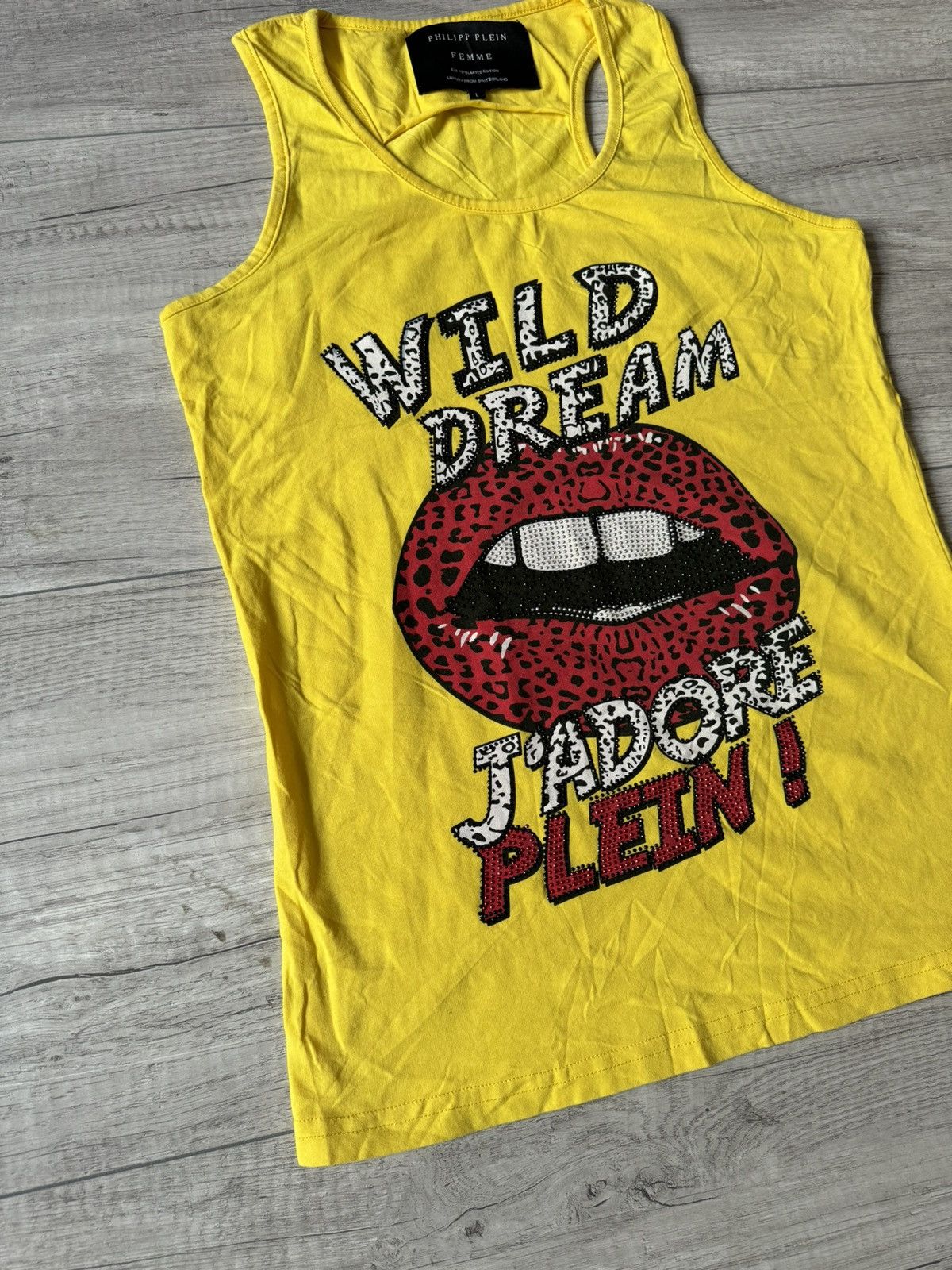 Philipp Plein Philipp Plein Wild Dream J'adore Plein Lips & Strass tee Size M / US 6-8 / IT 42-44 - 2 Thumbnail