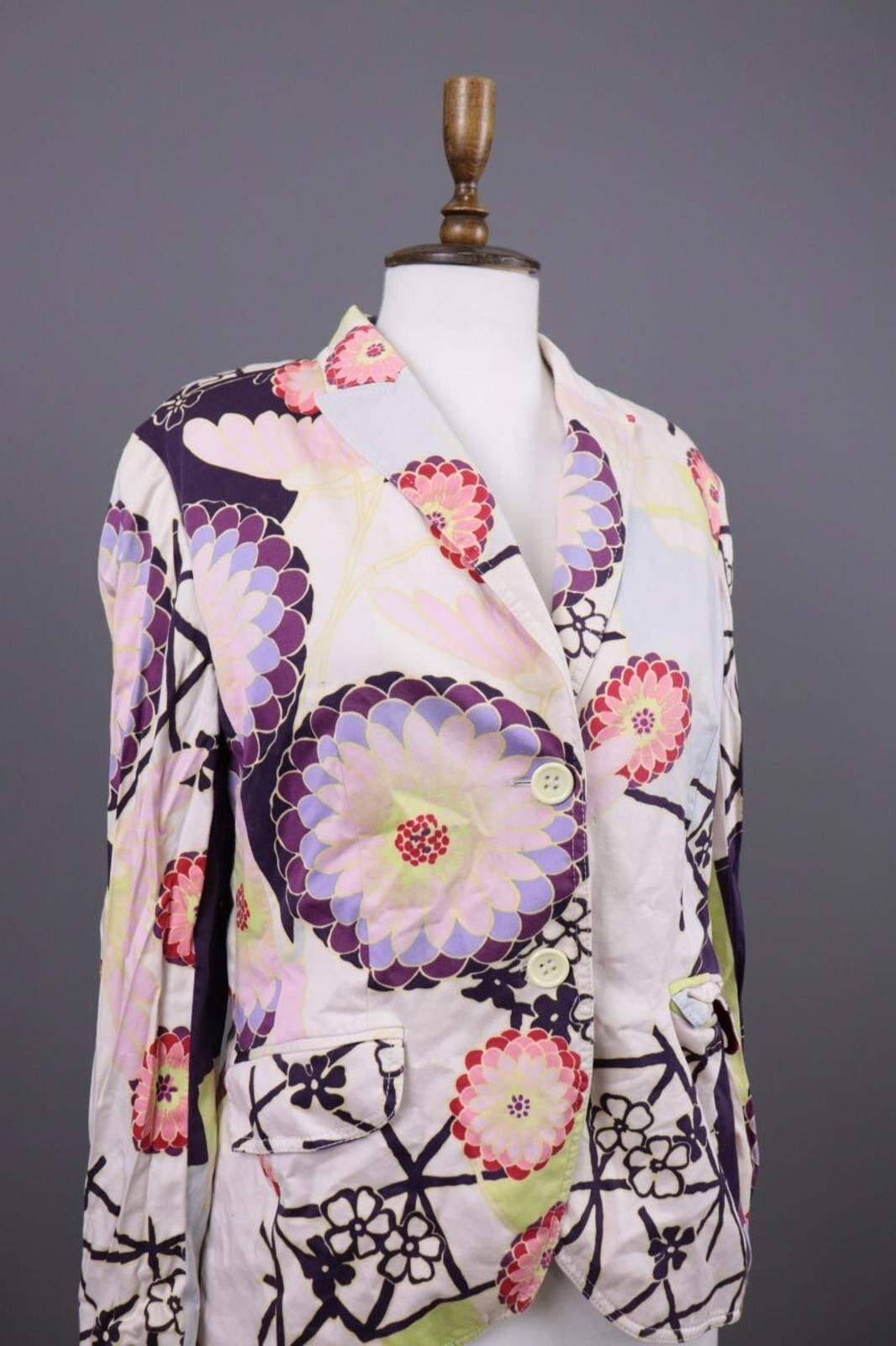 Escada Escada Sport Multicolor Floral Two Button Jacket Size 40 Size M / US 6-8 / IT 42-44 - 5 Thumbnail