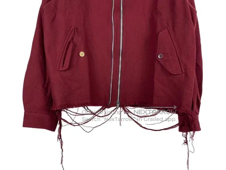 Undercover Undercover 24AW Fringe Distressed Red Jacket Size US M / EU 48-50 / 2 - 4 Thumbnail
