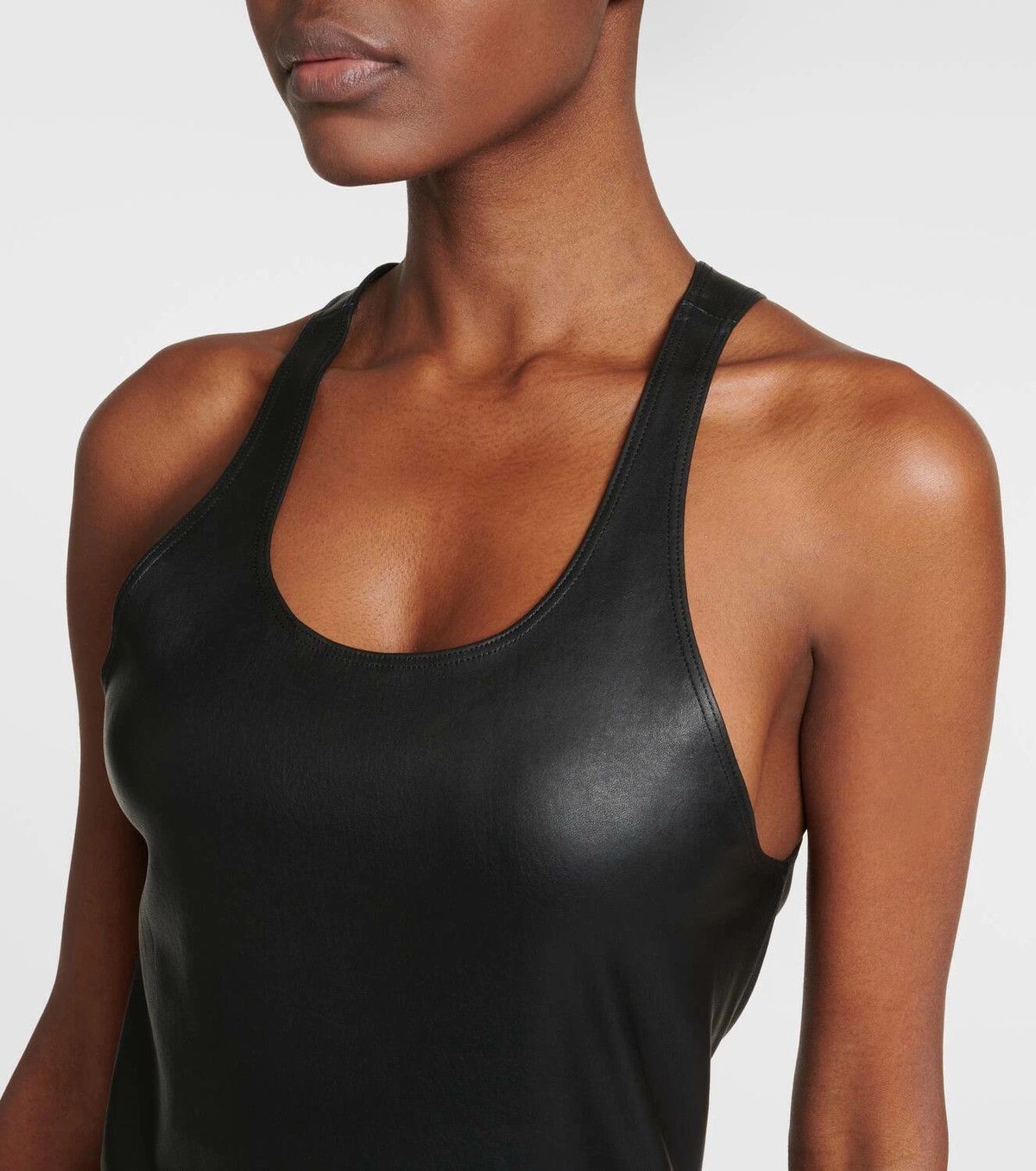 Rick Owens o1y0126 Tank Top in Black Size S / US 4 / IT 40 - 2 Thumbnail