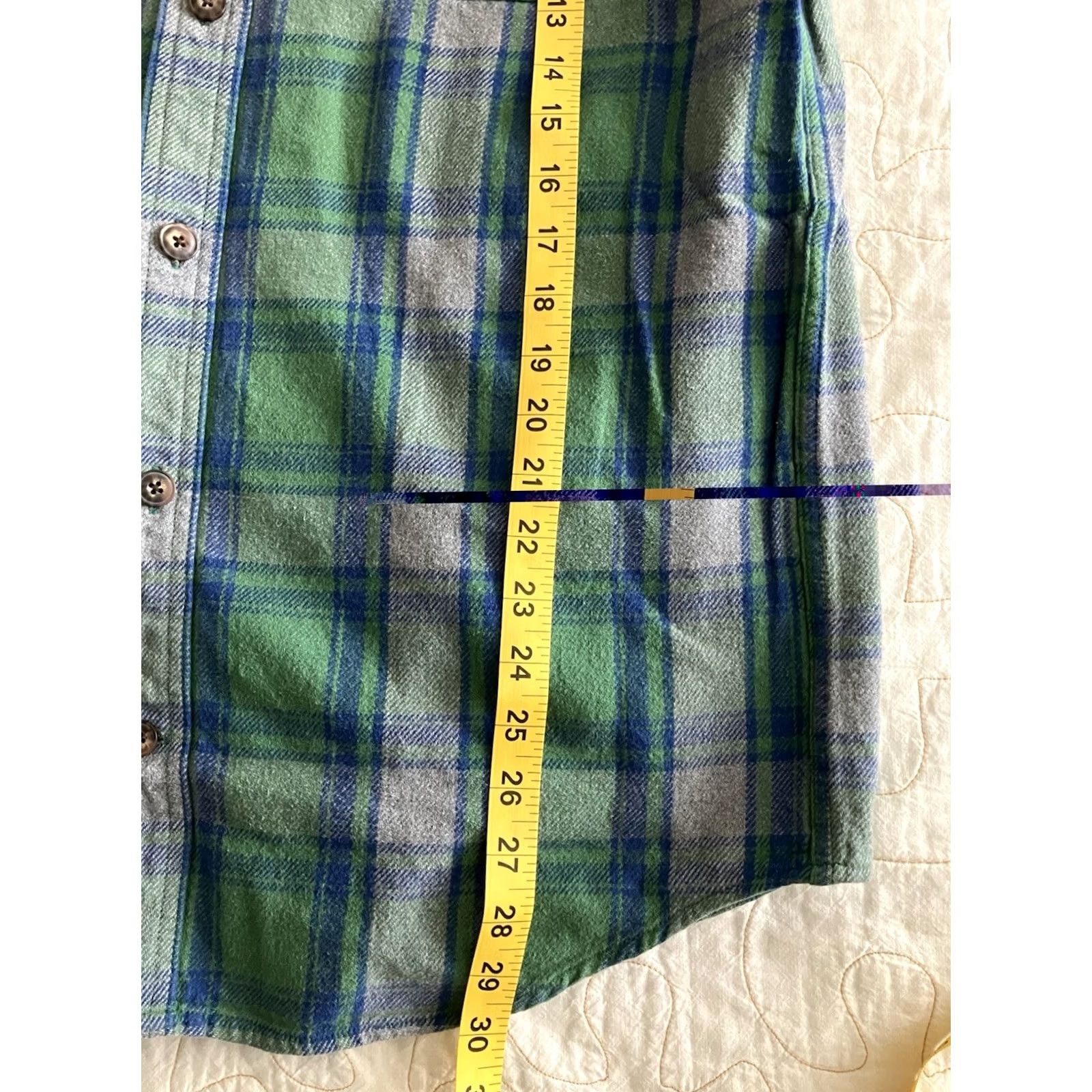 Duluth Trading Company Duluth Trading Co Shirt Men's Medium Blue Plaid Long Sleeve Button Up Size US M / EU 48-50 / 2 - 6 Thumbnail