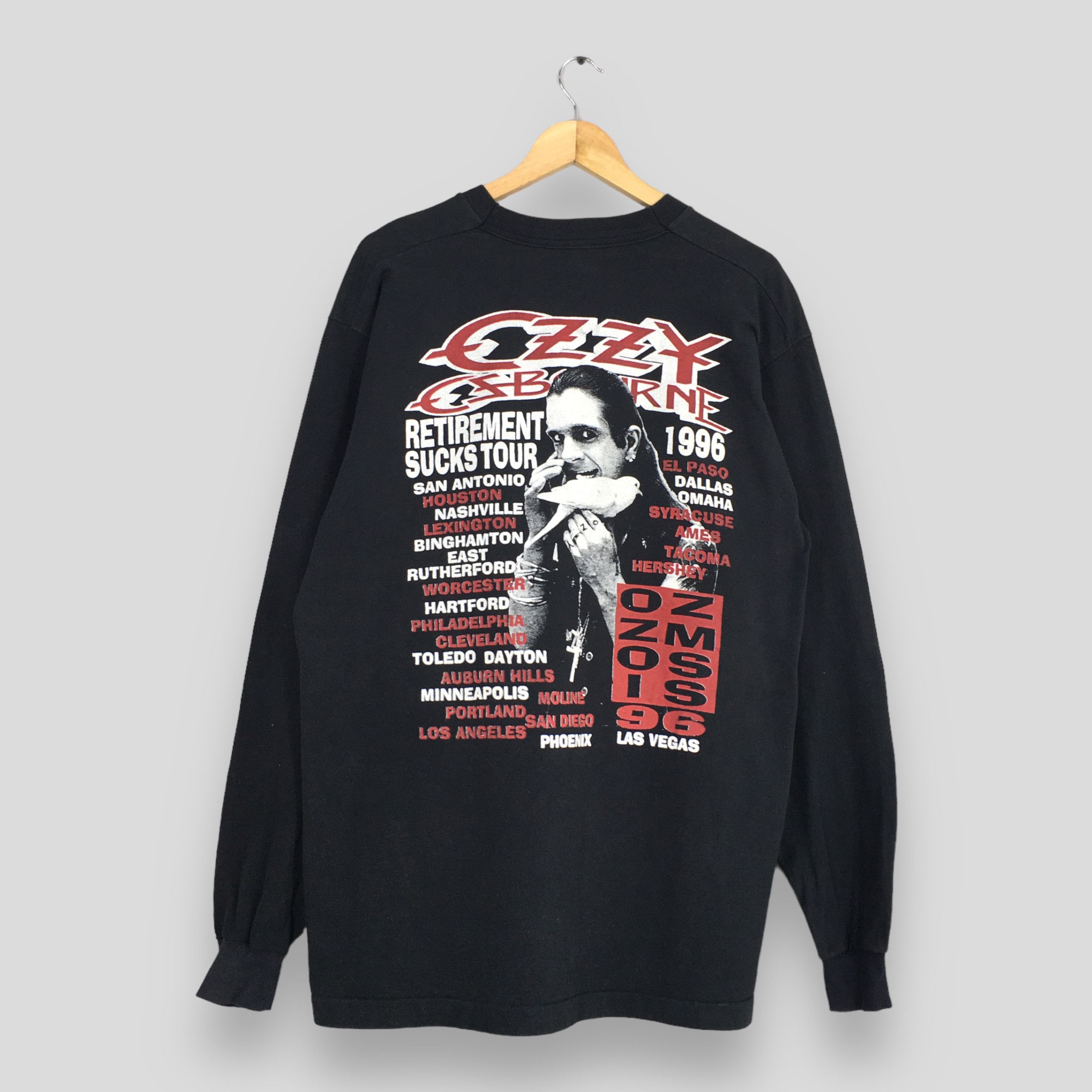 Band Tees × Ozzy Osbourne Vintage 90's Ozzy Osbourne Ozzmosis Rock T shirt XLarge Size US XL / EU 56 / 4 - 6 Thumbnail
