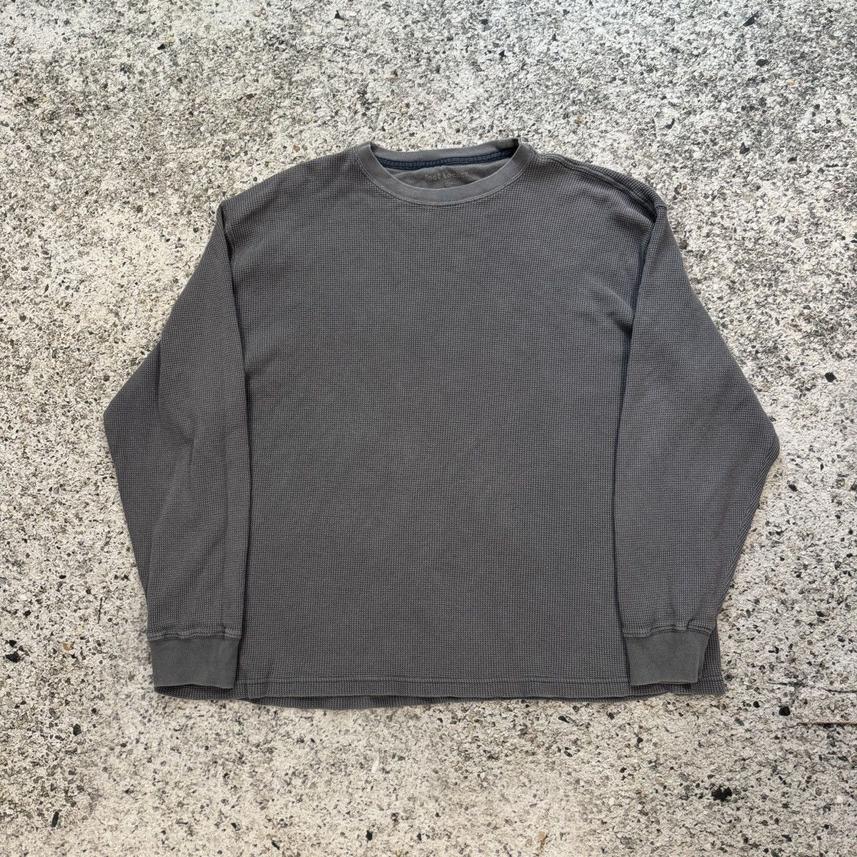 Vintage Faded Blue Thermal Longsleeve Shirt ERD Grunge Thrashed Size US XXL / EU 58 / 5 - 4 Thumbnail