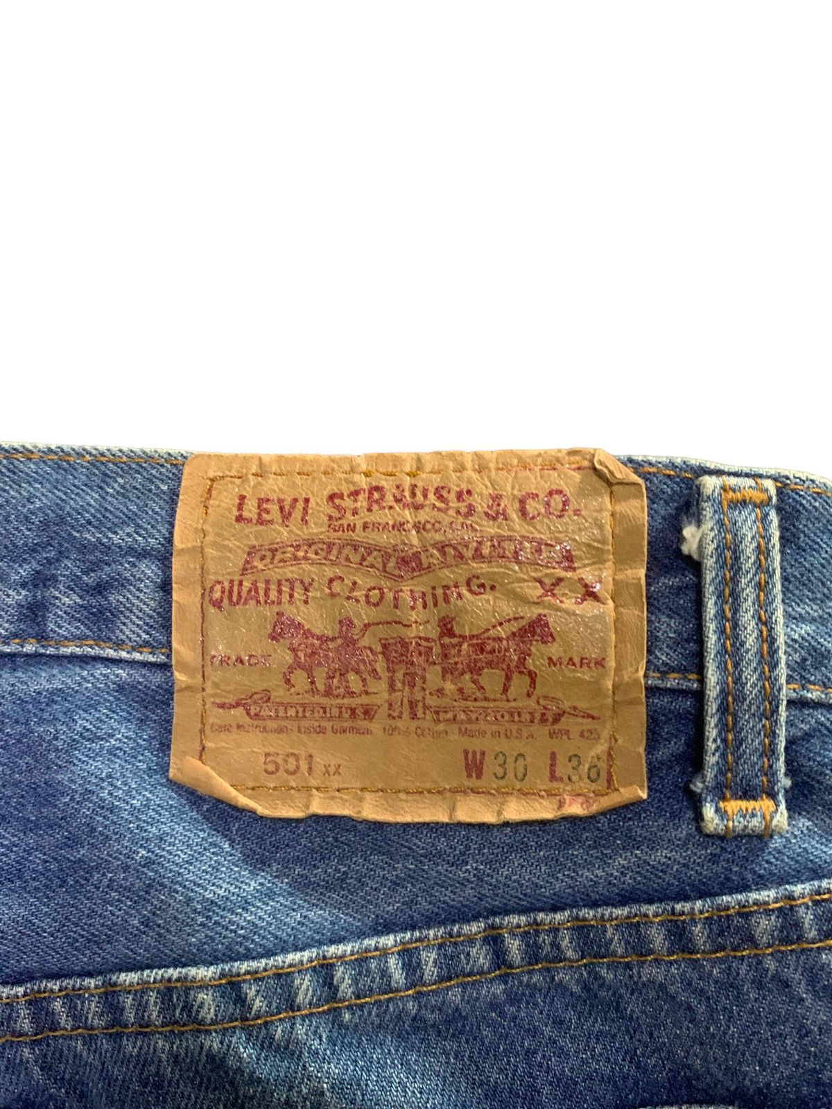 Levi's × Vintage Vintage Levis 501 Bowcut Add Flare Tailor Jeans Size US 29 - 7 Thumbnail