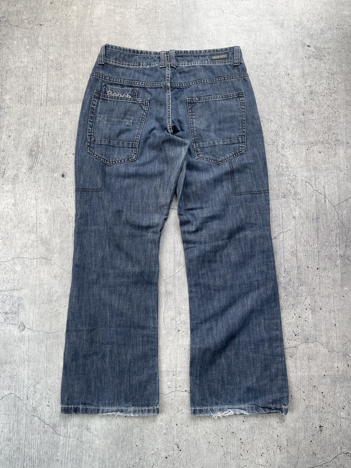 Bench × Vintage Vintage Rare Cargo Biker zipper Jeans pants Size US 30 / EU 46 - 2 Thumbnail