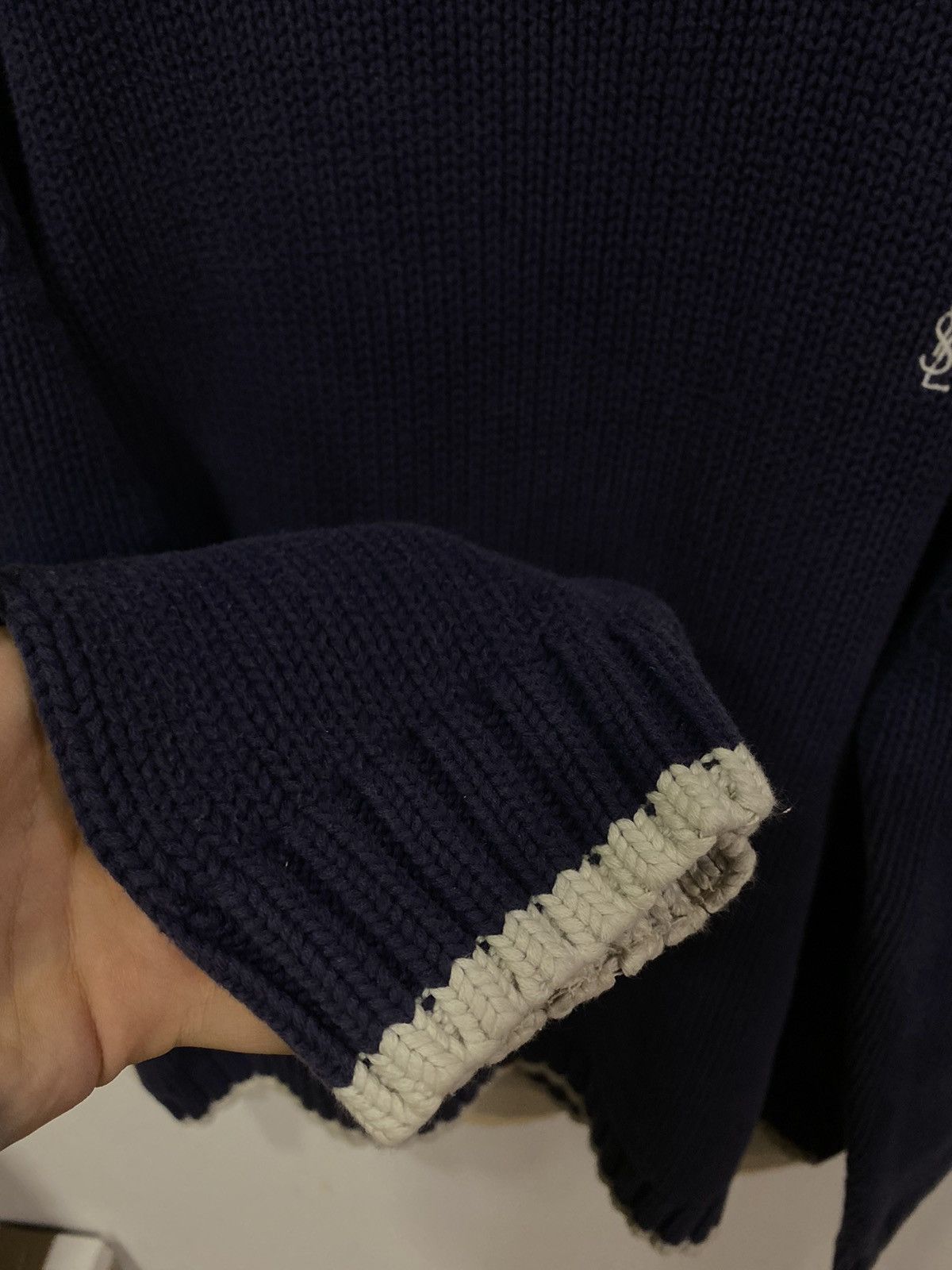 Yves Saint Laurent Heavy YSL Sweater Knit Size US XL / EU 56 / 4 - 13 Thumbnail