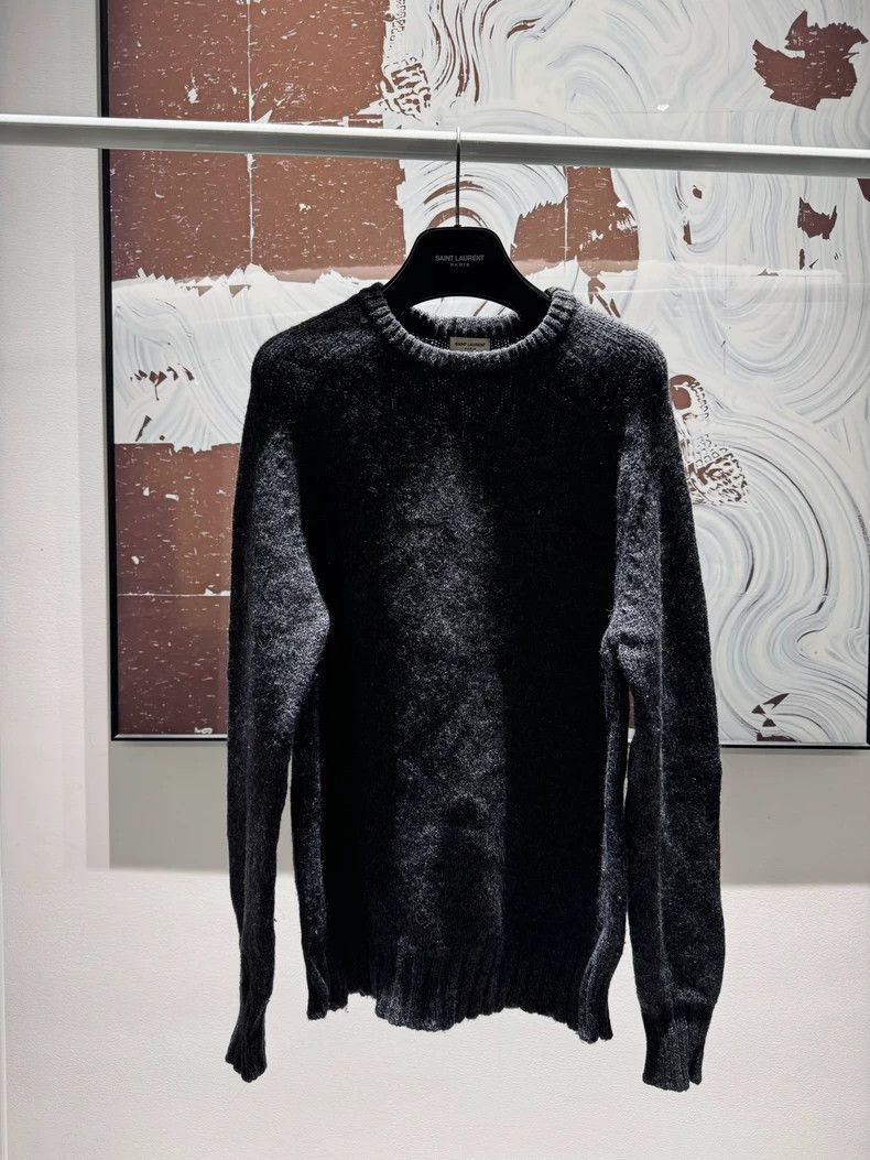 Saint Laurent Paris Saint Laurent 14AW Grey Wool Sweater Size US M / EU 48-50 / 2 - 1 Thumbnail