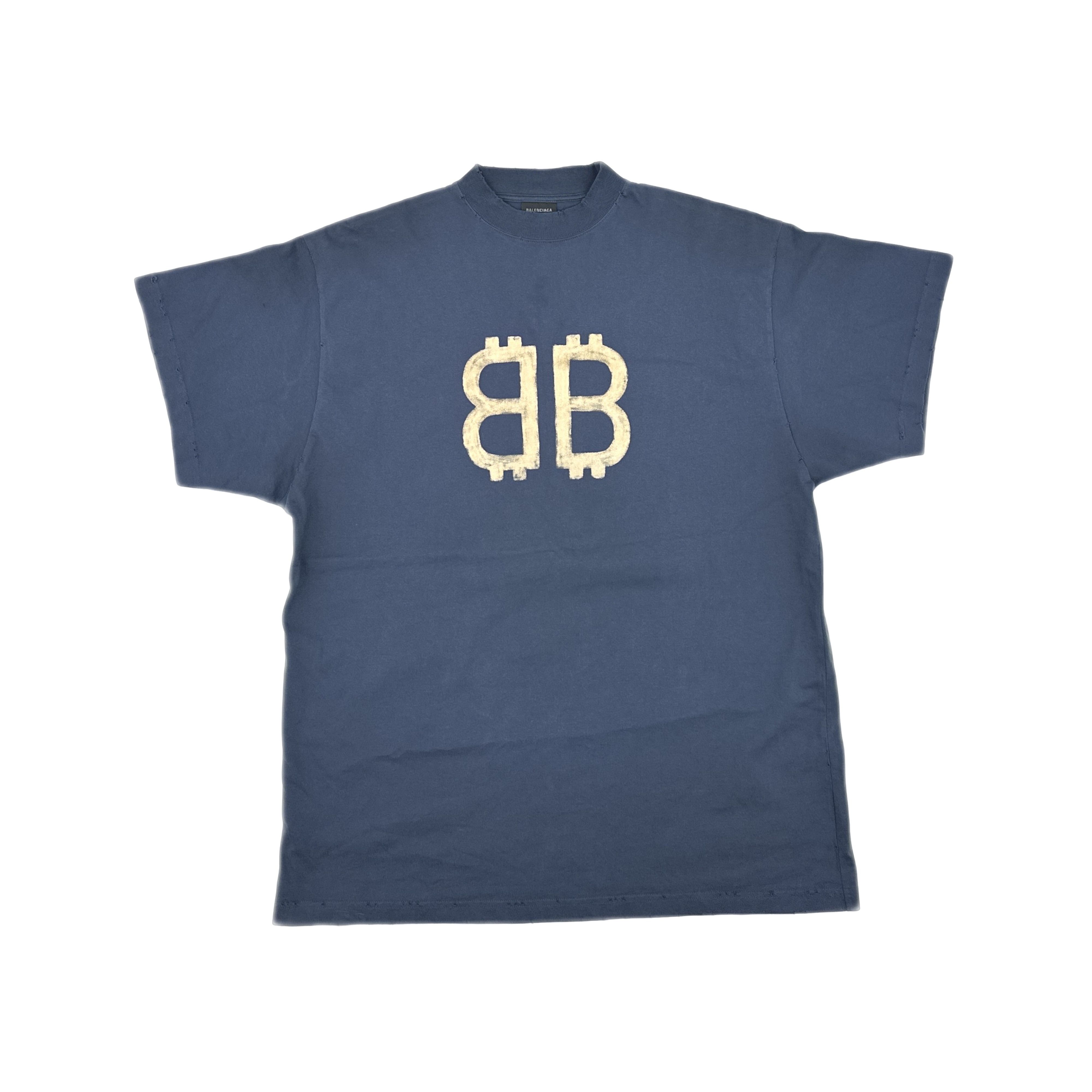 Balenciaga Balenciaga Crypto Logo T-Shirt Size 2 Size US M / EU 48-50 / 2 - 1 Thumbnail