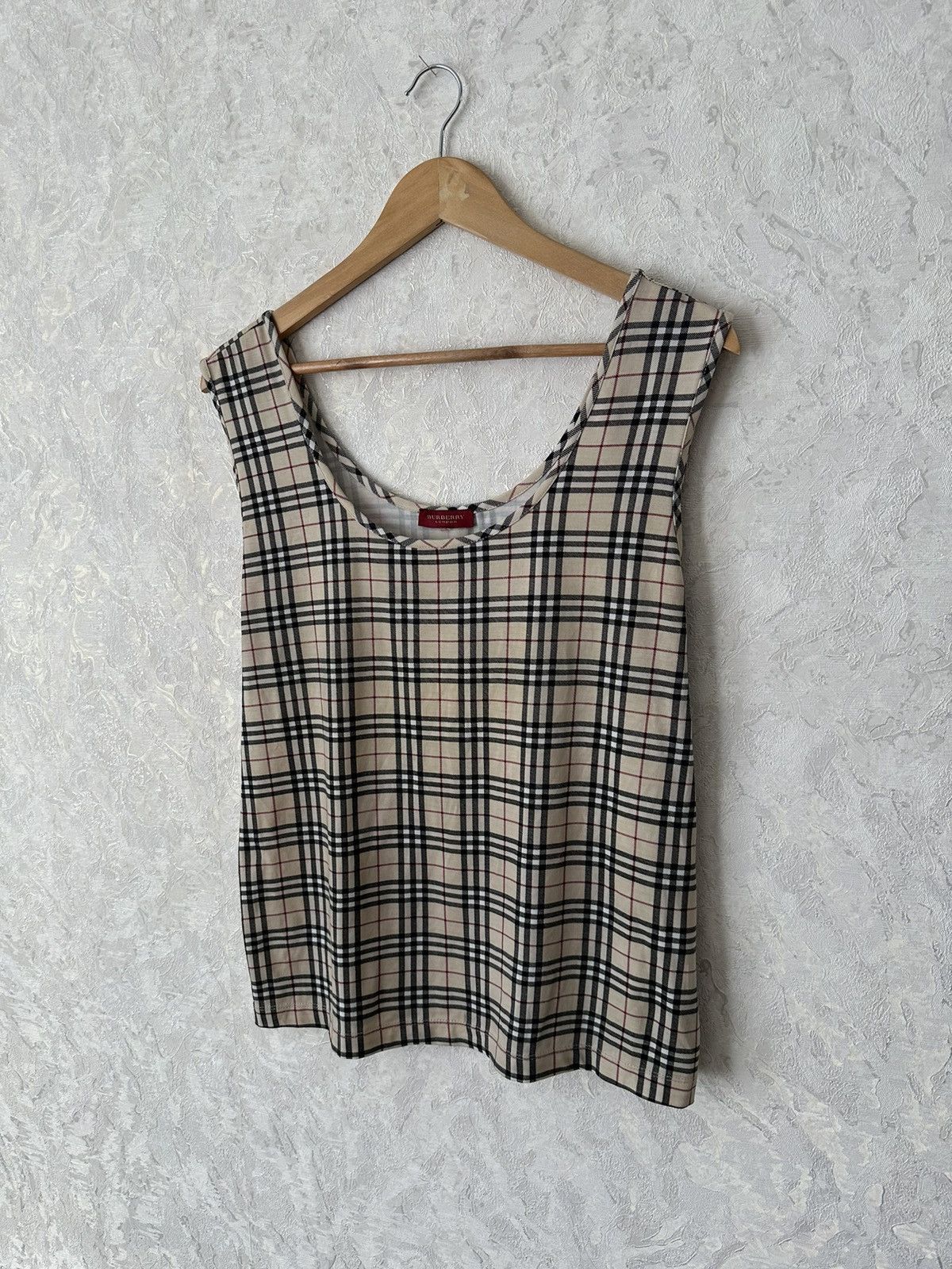 Burberry × Vintage Burberry London Red Tag Checkered Tee Size US M / EU 48-50 / 2 - 2 Thumbnail