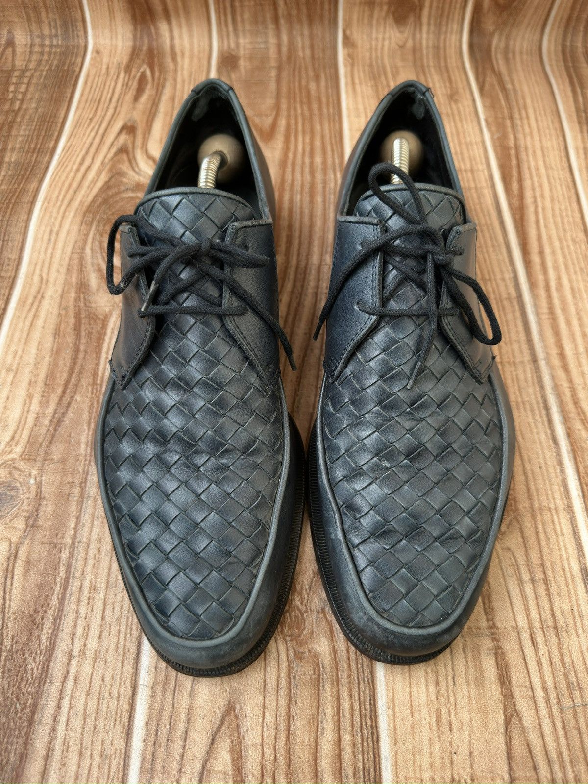 Bottega Veneta Bottega Veneta Intrecciato Weave Leather Derby Size US 10 / EU 43 - 2 Thumbnail