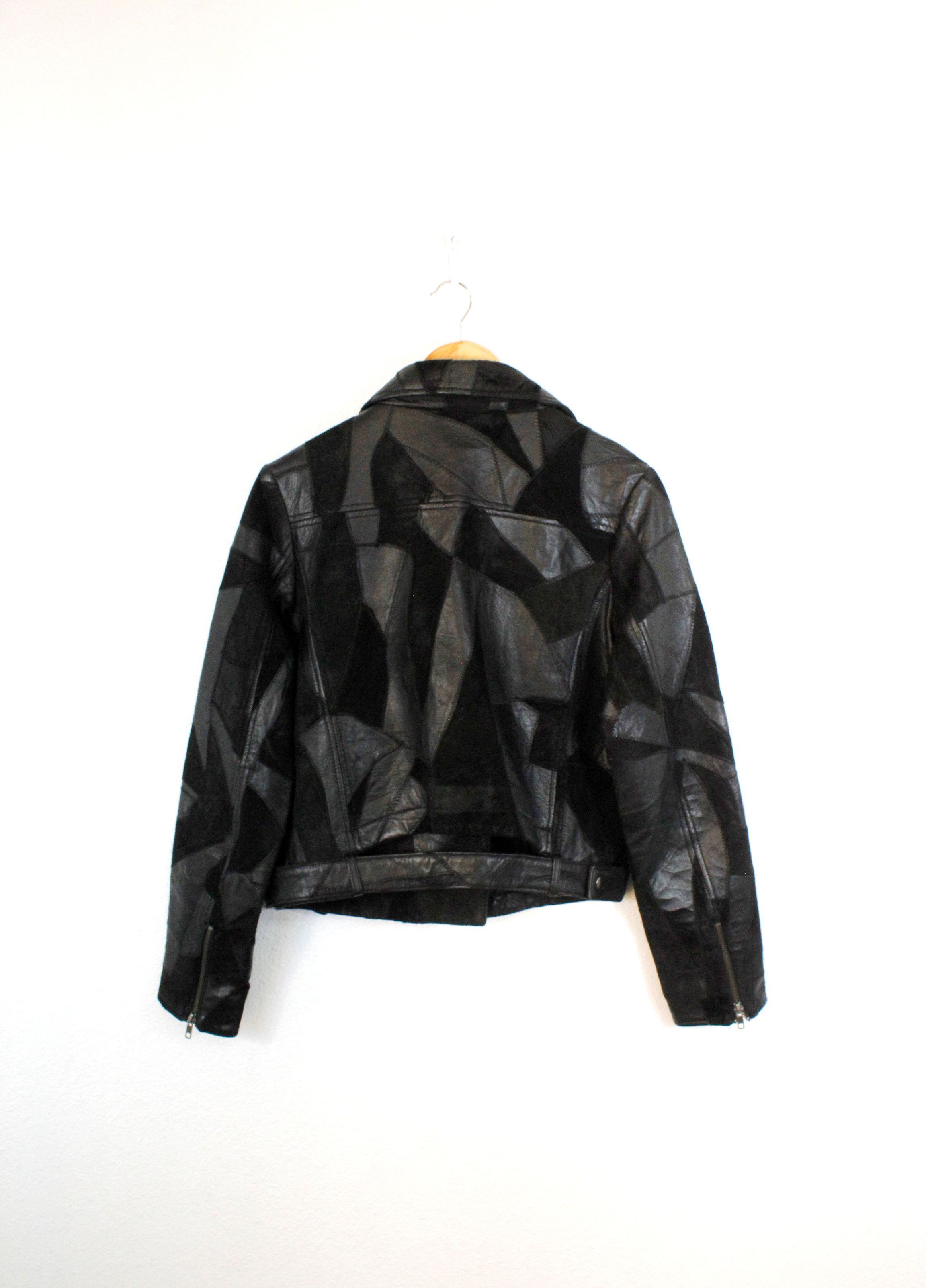 Leather Womens Religion Leather Suede Patchwork Biker Jacket M size Size M / US 6-8 / IT 42-44 - 8 Thumbnail