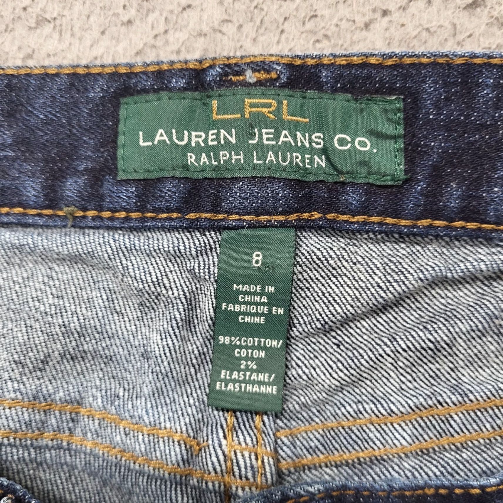 Denime VINTAGE? No — (Not Vintage) LRL Lauren Jeans Co. Jeans Women's 8 Blue Denim Classic Bootcut Flare Size 30" / US 8 / IT 44 - 2 Thumbnail
