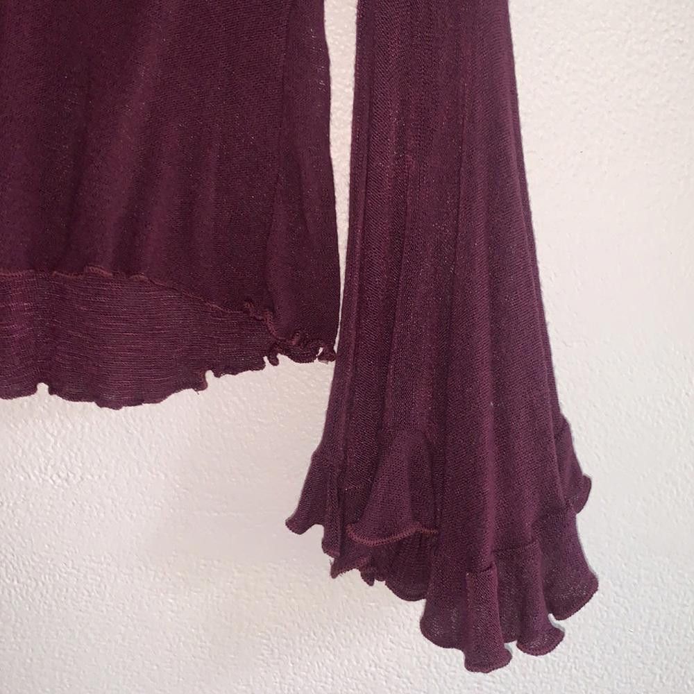 Free People Free People Y2K Flared Bell Sleeve Top Size M / US 6-8 / IT 42-44 - 2 Thumbnail