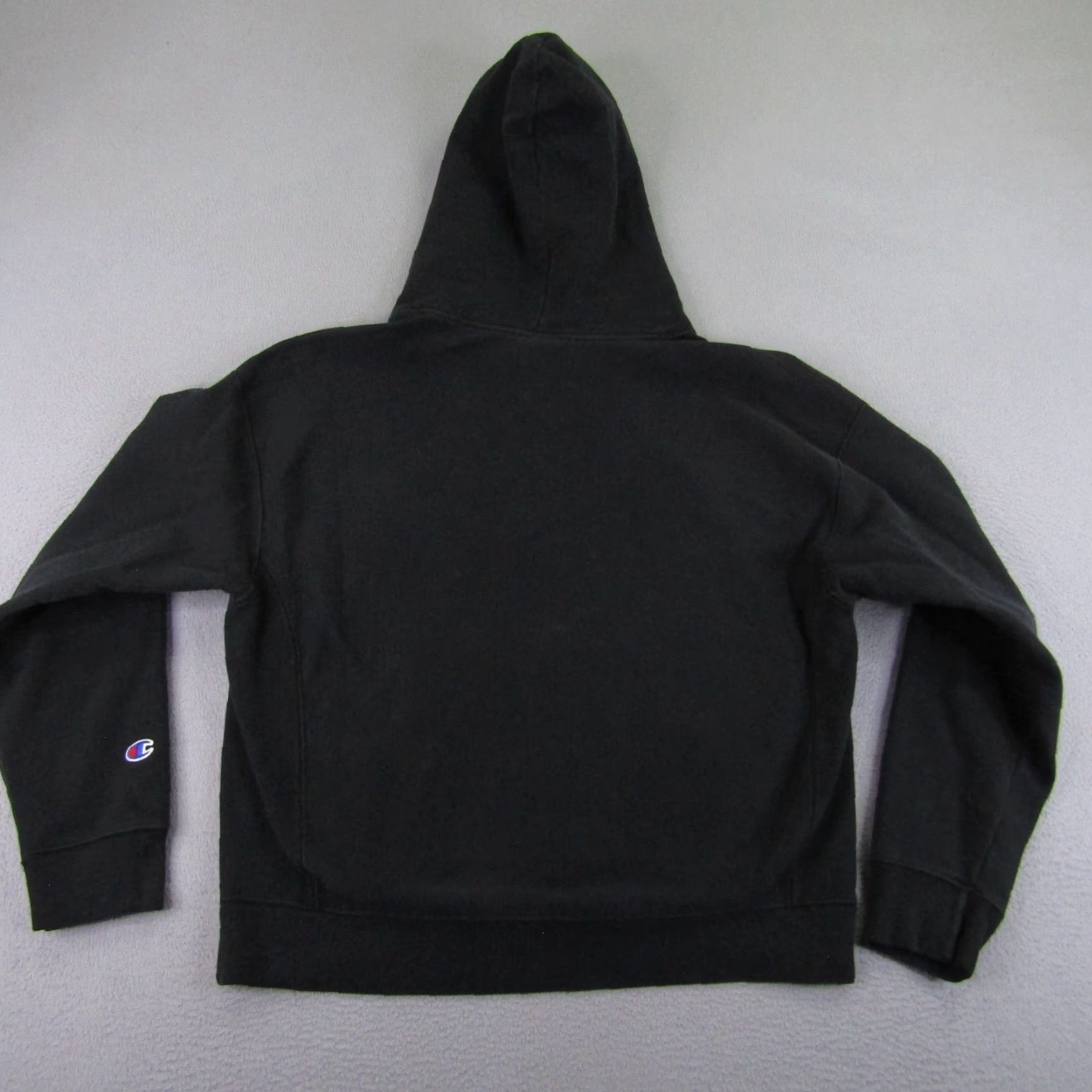 Champion VINTAGE Champion Hoodie Womens Large Pullover Sweater Black Cotton Blend Casual Sports Outdoor Men Size L / US 10 / IT 46 - 7 Thumbnail