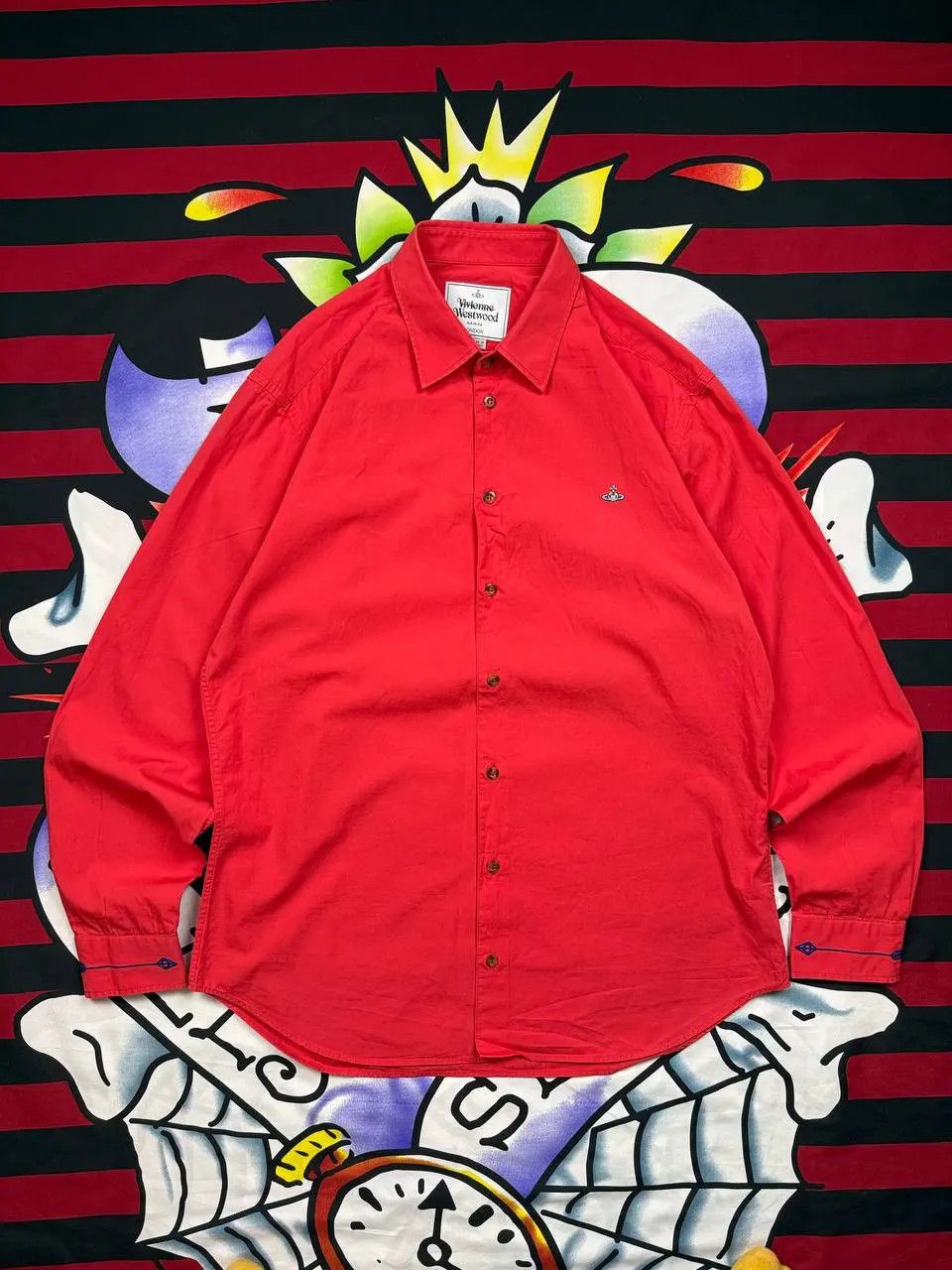 Vivienne Westwood Vivienne Westwood Arrow Arms button up shirt in red Size 52 Size US L / EU 52-54 / 3 - 1 Thumbnail
