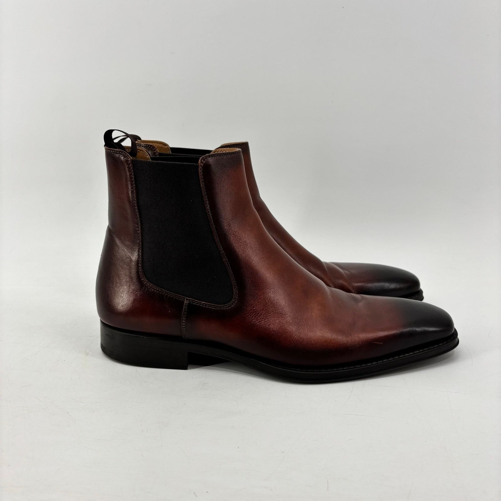 Magnanni Magnanni Mens Size 8 Brown Chelsea Boots Pull On Business Size US 12 / EU 45 - 16 Thumbnail