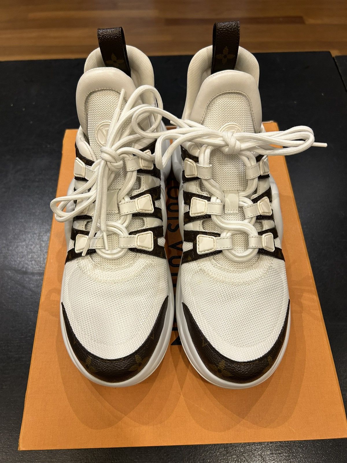 Louis Vuitton Louis Vuitton Archlight Sneakers - Brown Monogram/white Size US 9 / EU 42 - 4 Thumbnail