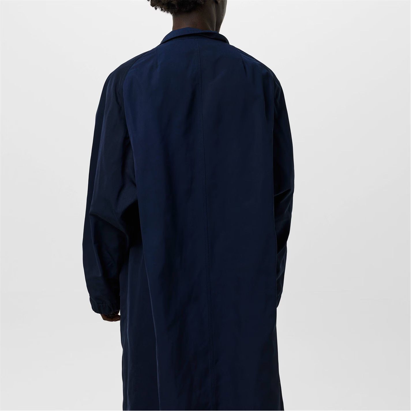 Dries Van Noten o1g2r1mq0426 Rannon Funnel Neck Overcoat in Navy Size US L / EU 52-54 / 3 - 4 Thumbnail