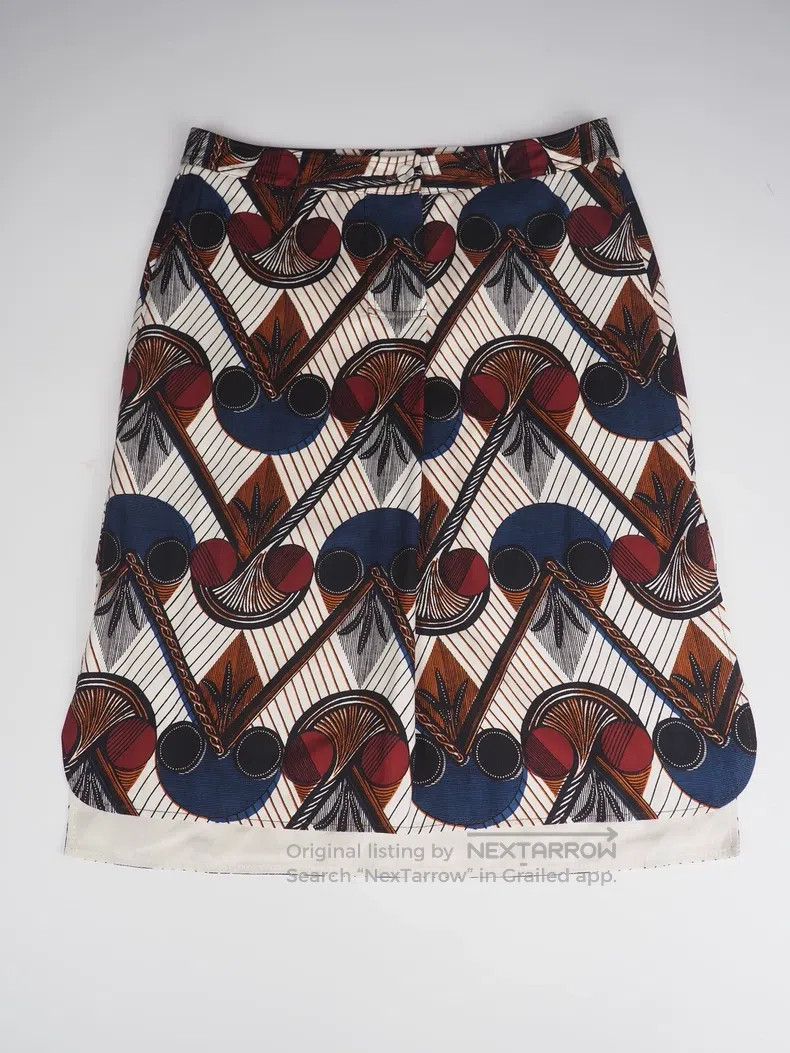 Hermes Hermes Vintage printed silk midi skirt Size 24" / US 00 / IT 34 - 1 Thumbnail