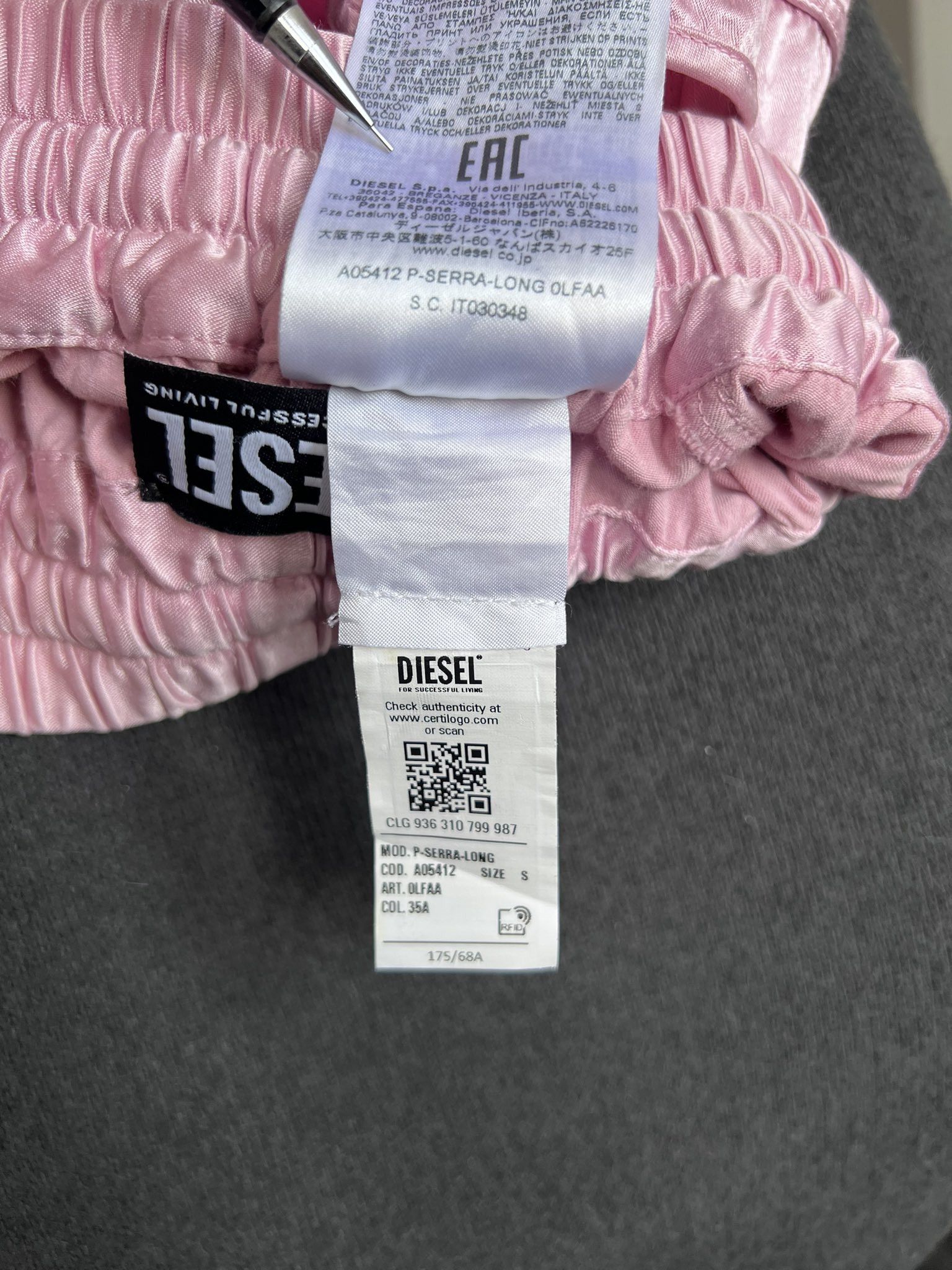 Diesel Diesel Pink Cargo Pants Size 29" - 6 Thumbnail