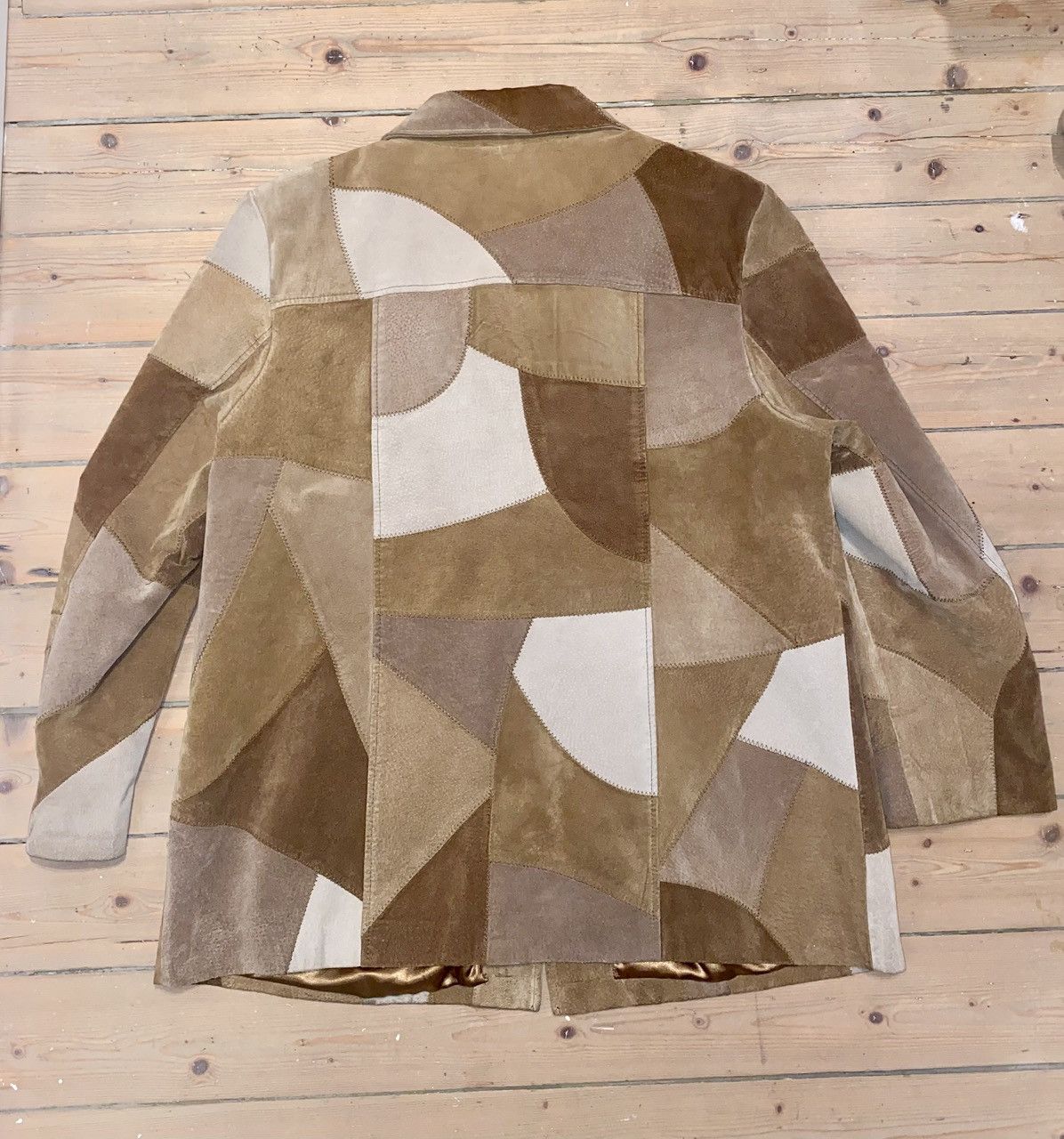 Vintage Patchwork Vintage and unique Suede Jacket Size 3XL / US 20-22 - 5 Thumbnail