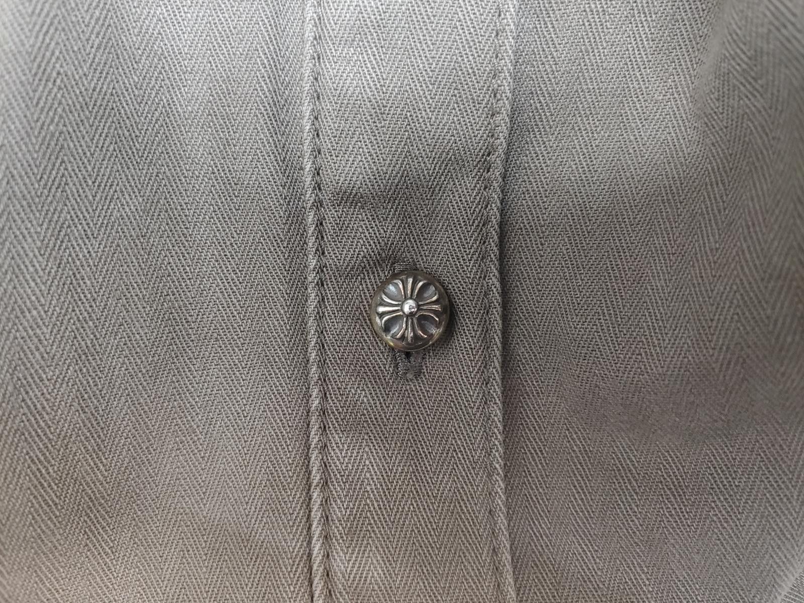 Chrome Hearts Chrome Hearts Oversized Cross Patch Shirt in Olive Green Size ONE SIZE - 7 Thumbnail