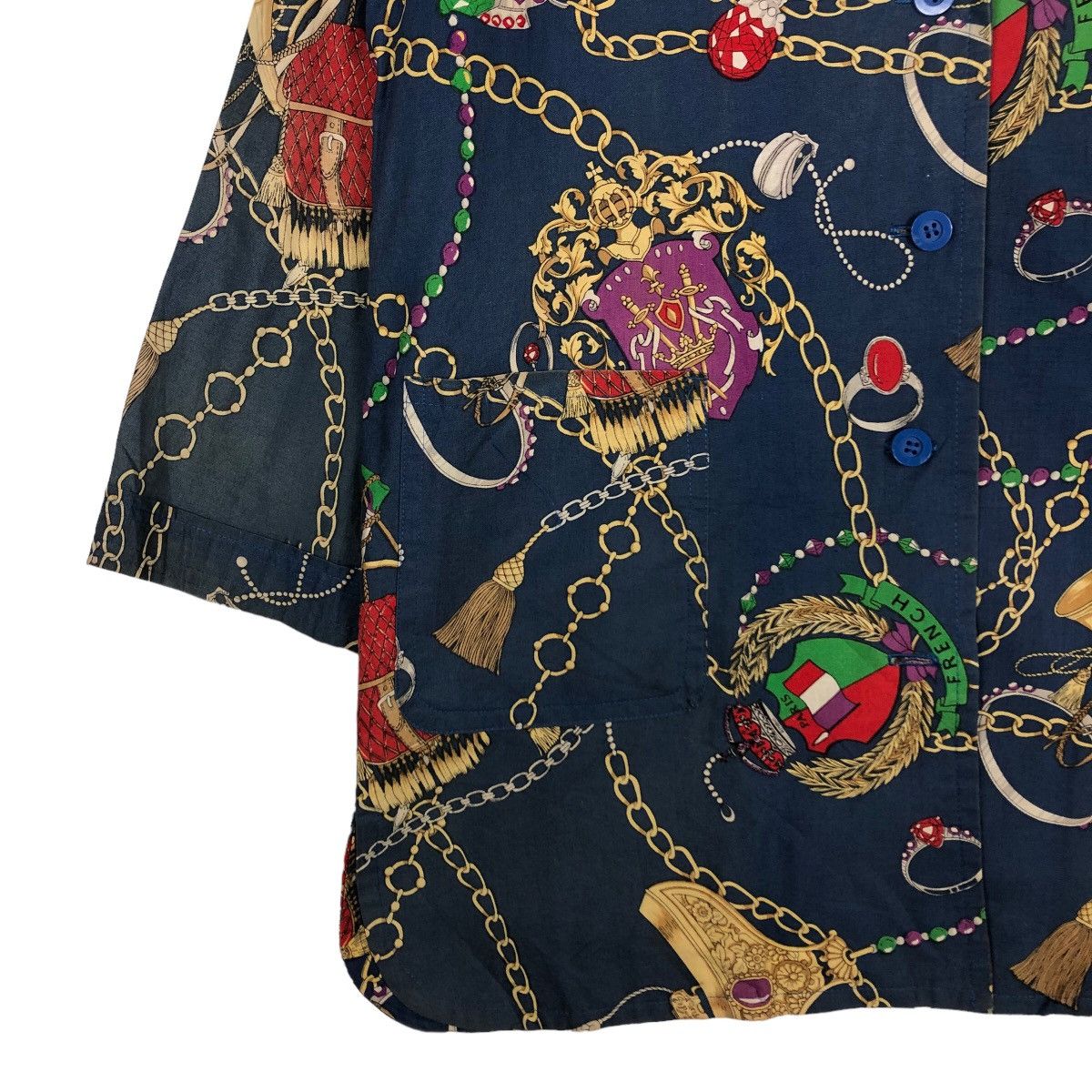 Japanese Brand 🔥Rare Design Work Jacket Double Collar Full Print Design Size US M / EU 48-50 / 2 - 4 Thumbnail