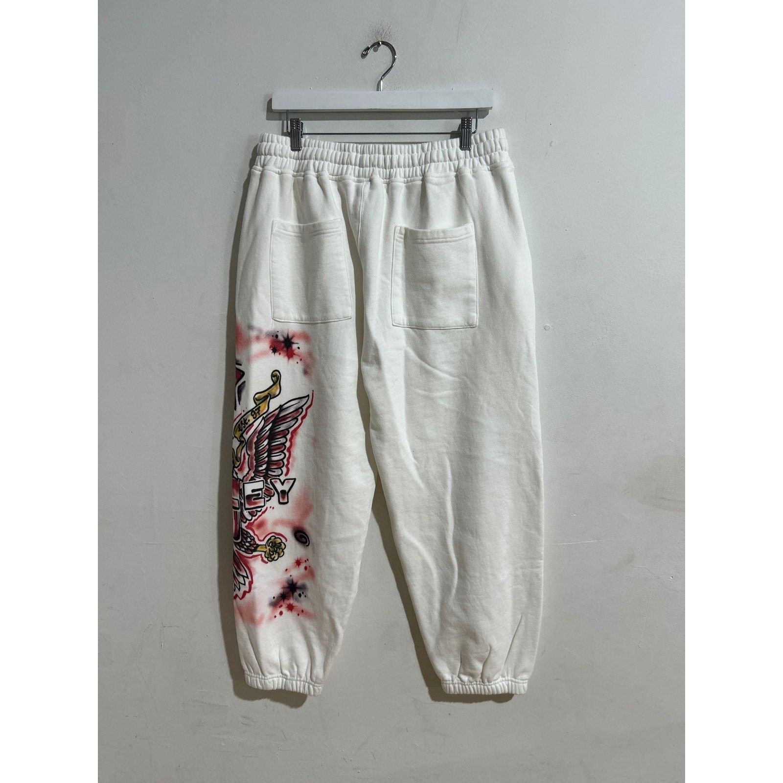 Vale VALE FOREVER FLAG JOGGER SWEAT PANT WHITE SIZE SMALL NEW Size US 30 / EU 46 - 4 Thumbnail