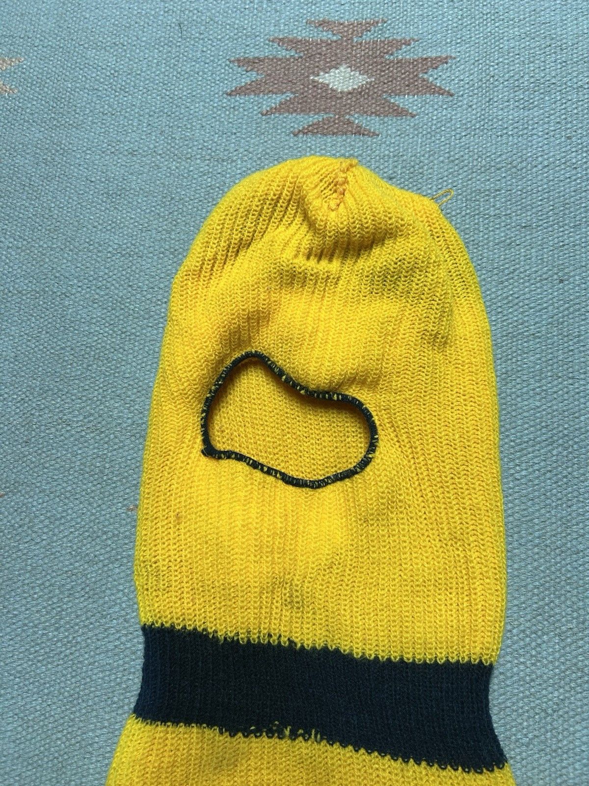 Vintage Vintage knit beanie balaclava robber mask snowmobile hat Size ONE SIZE - 3 Thumbnail