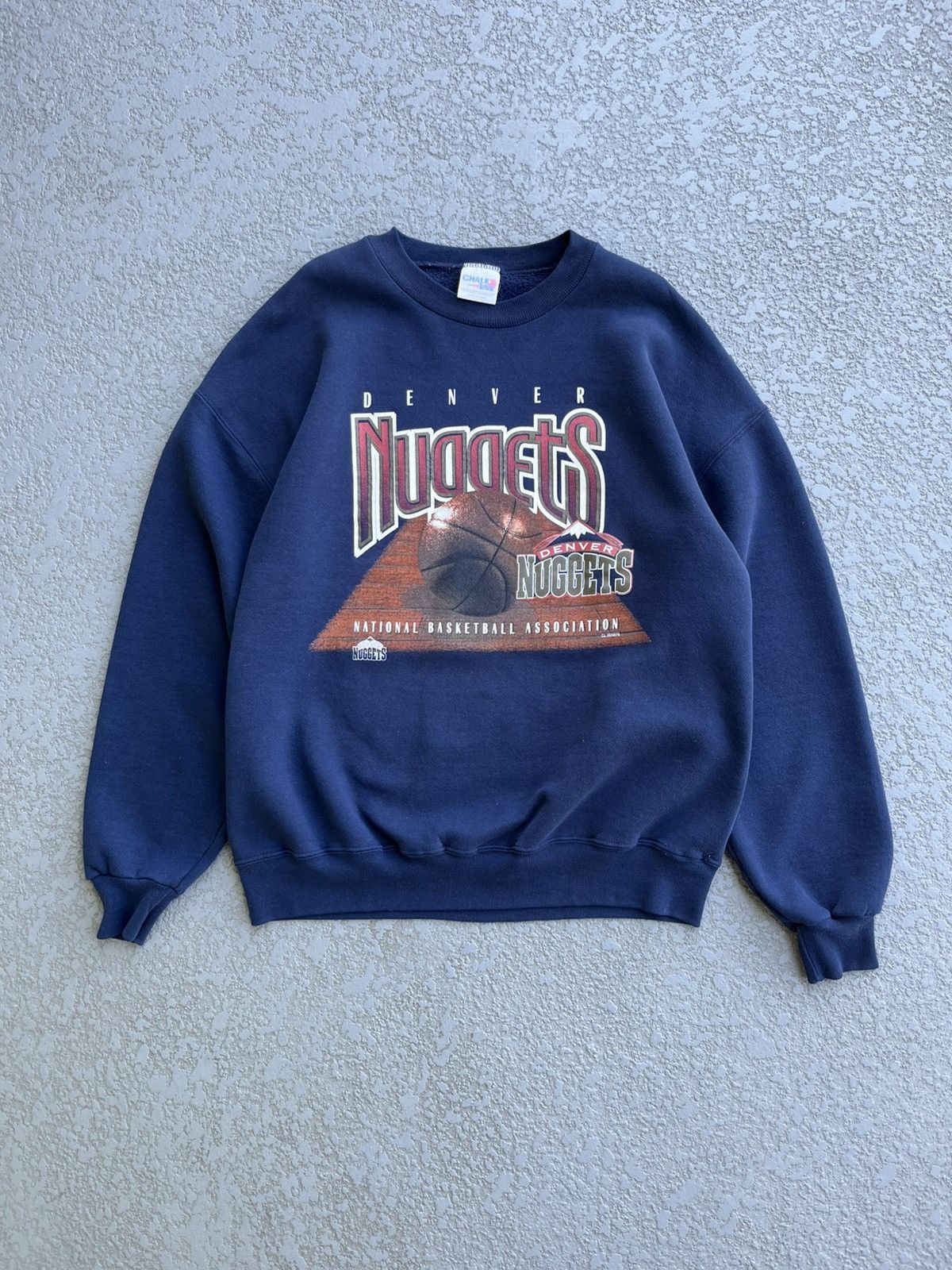 Chalk Line Vintage 90s Denver Nuggets Crewneck Sweater Size US XL / EU 56 / 4 - 1 Thumbnail