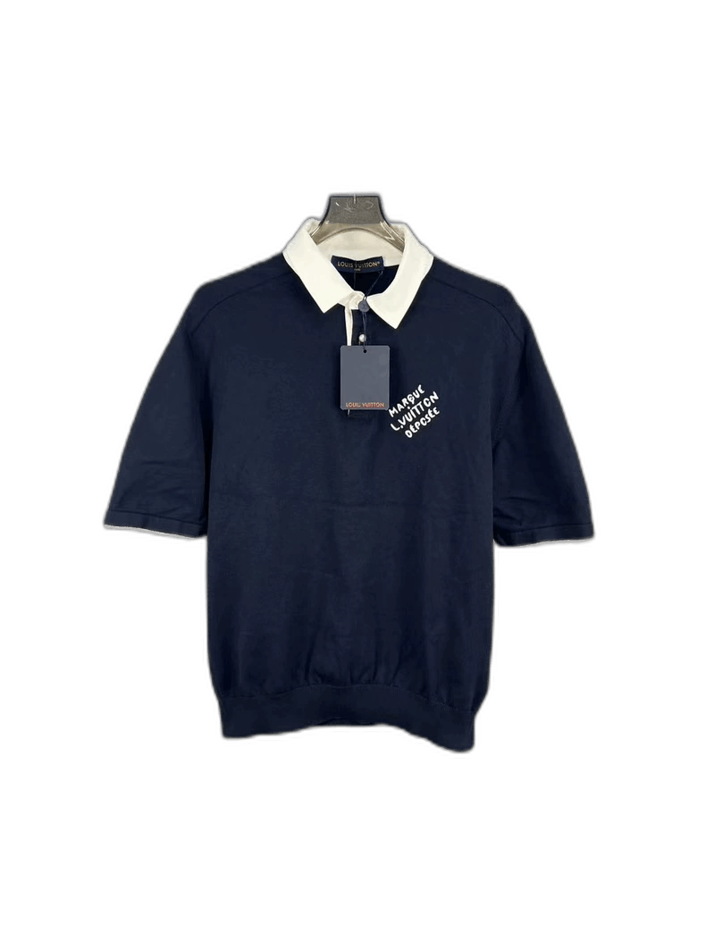 Louis Vuitton Louis Vuitton Pearl Embroidery Short Sleeve Polo-yf Size US M / EU 48-50 / 2 - 1 Thumbnail