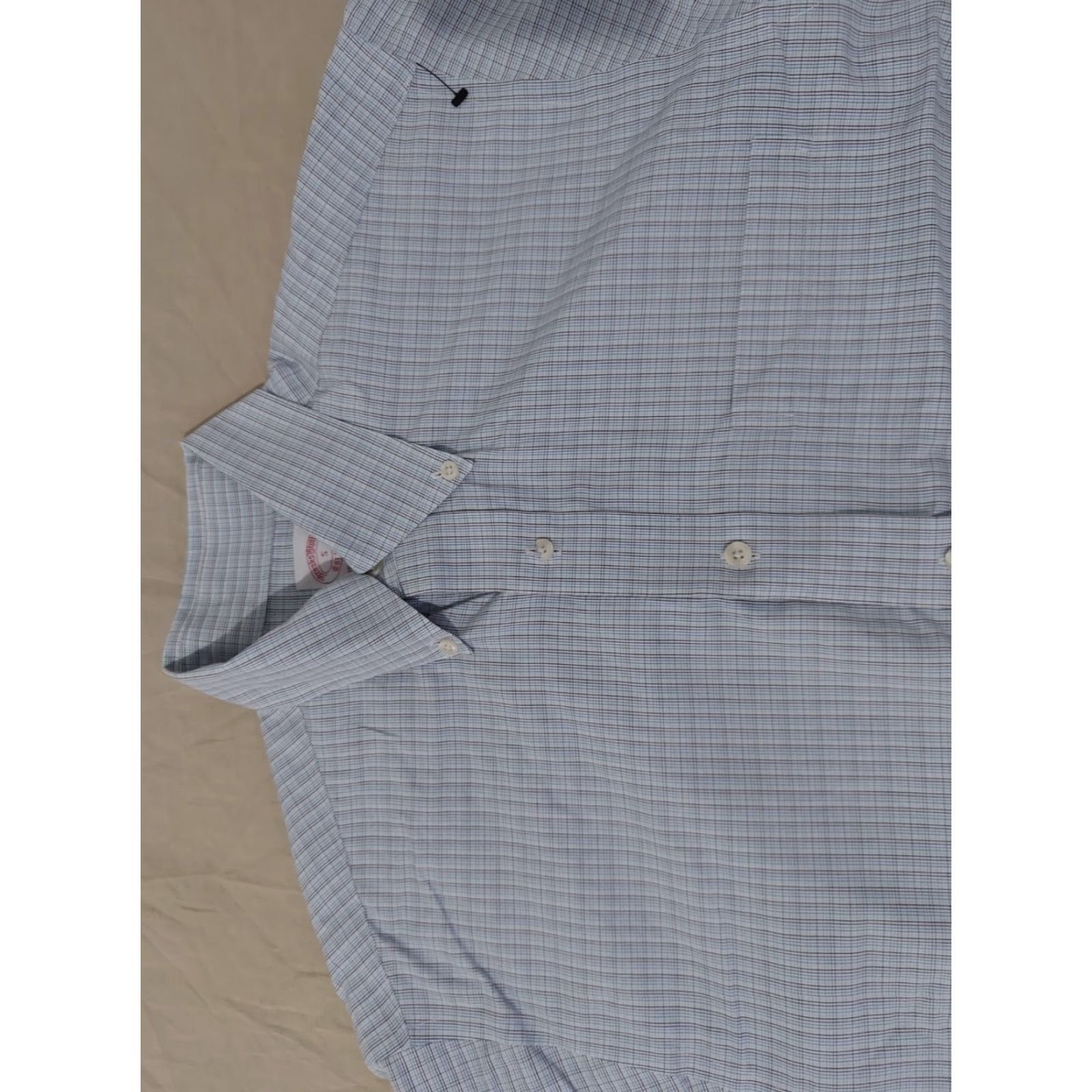 Brooks Brothers Brooks Brothers Dress Shirt S Small Blue Cotton Mens Button Shirt Size 36R - 2 Thumbnail
