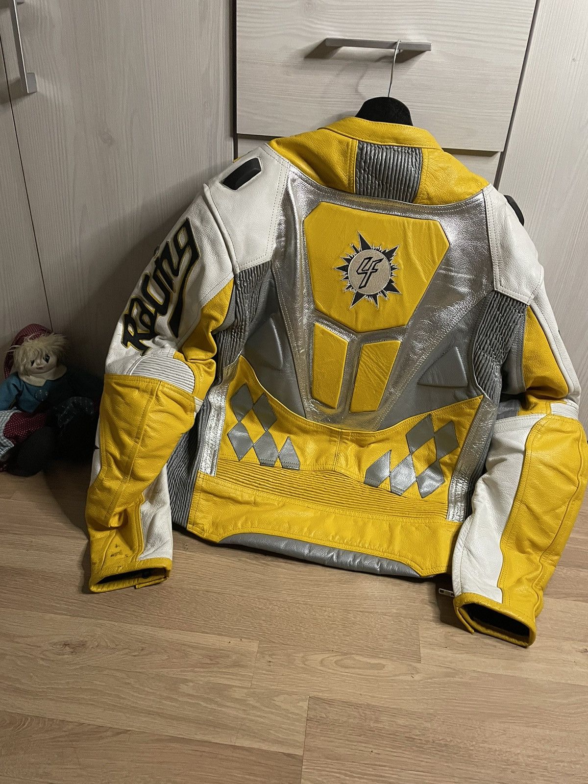 Vintage vintage racing jacket motorsport leather Size US L / EU 52-54 / 3 - 13 Thumbnail