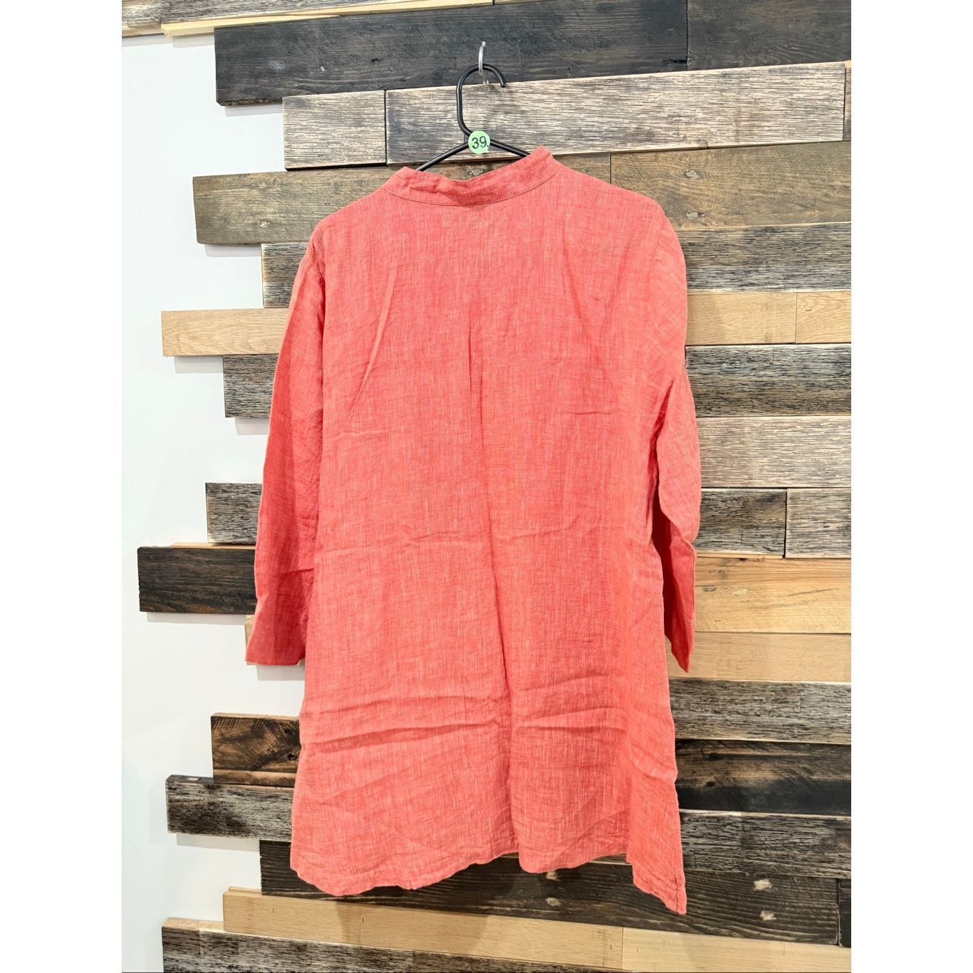 FLAX Flax soft red button front tunic top size medium Size M / US 6-8 / IT 42-44 - 3 Thumbnail