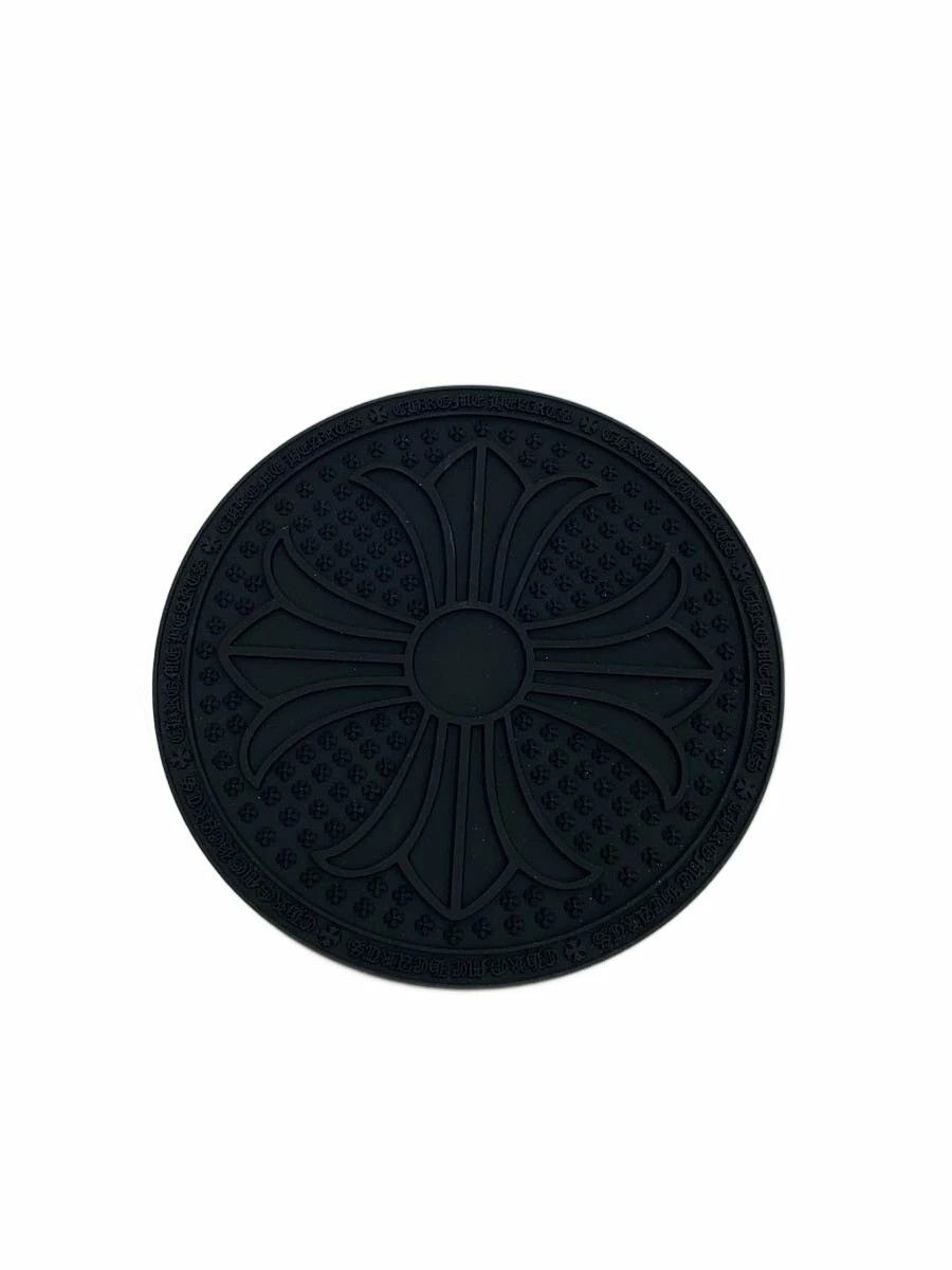 Chrome Hearts CHROME HEARTS Cross Logo Black Rubber Mat Size ONE SIZE - 1 Thumbnail