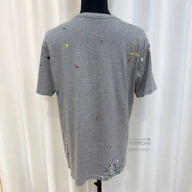 Dior Dior Men's Gray Cotton T-shirt with Paint Splatter . Size US L / EU 52-54 / 3 - 5 Thumbnail