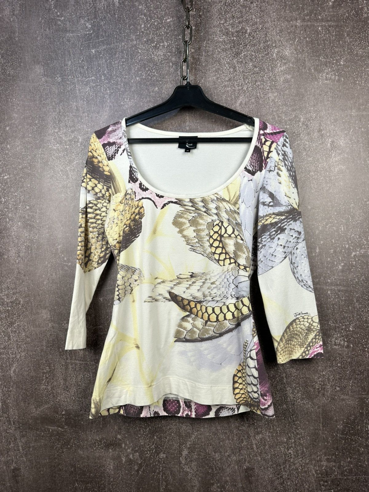 Just Cavalli Just Cavalli Long Sleeve Luxury Designer Shirt Tee Size M / US 6-8 / IT 42-44 - 1 Thumbnail