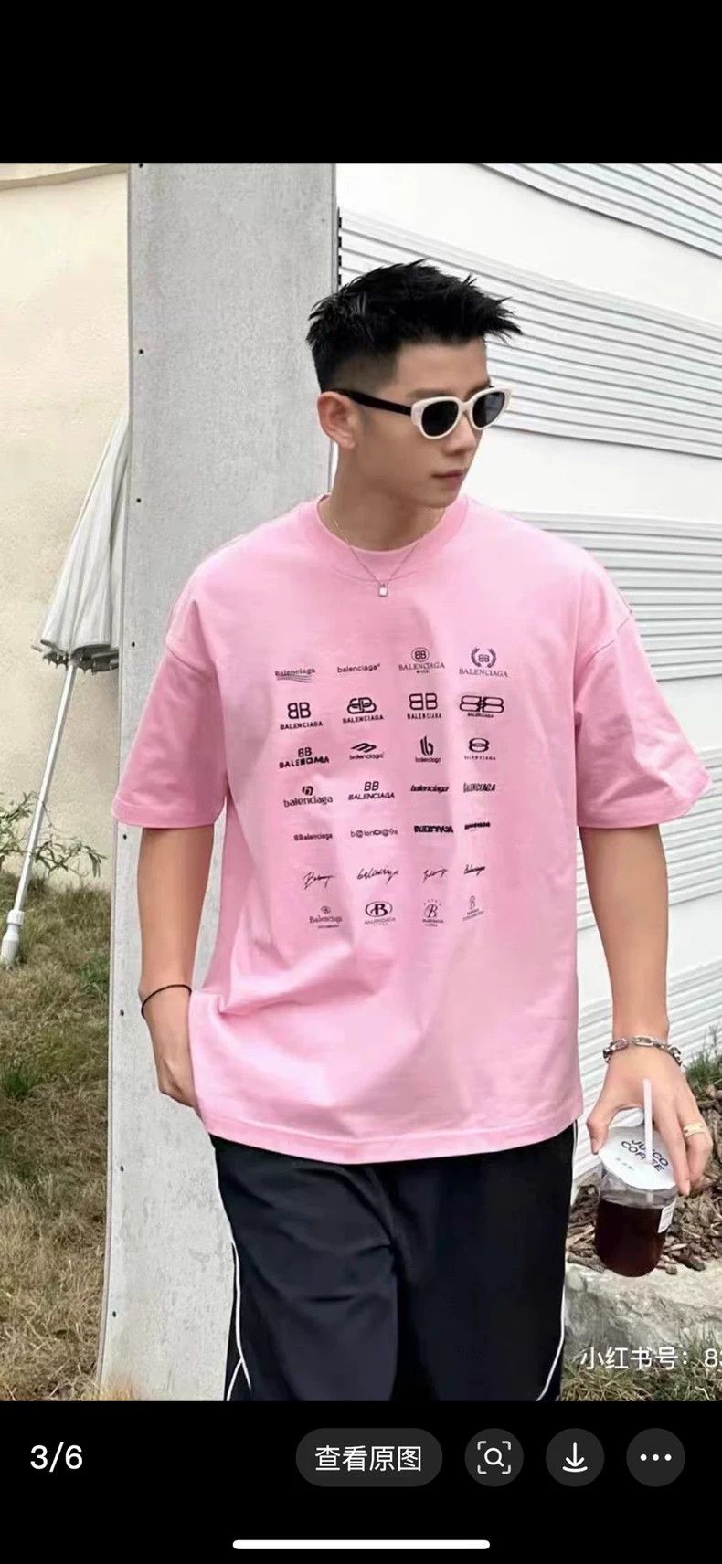 Balenciaga Balenciaga Printed Pullover Short Sleeve Unisex Size US S / EU 44-46 / 1 - 6 Thumbnail