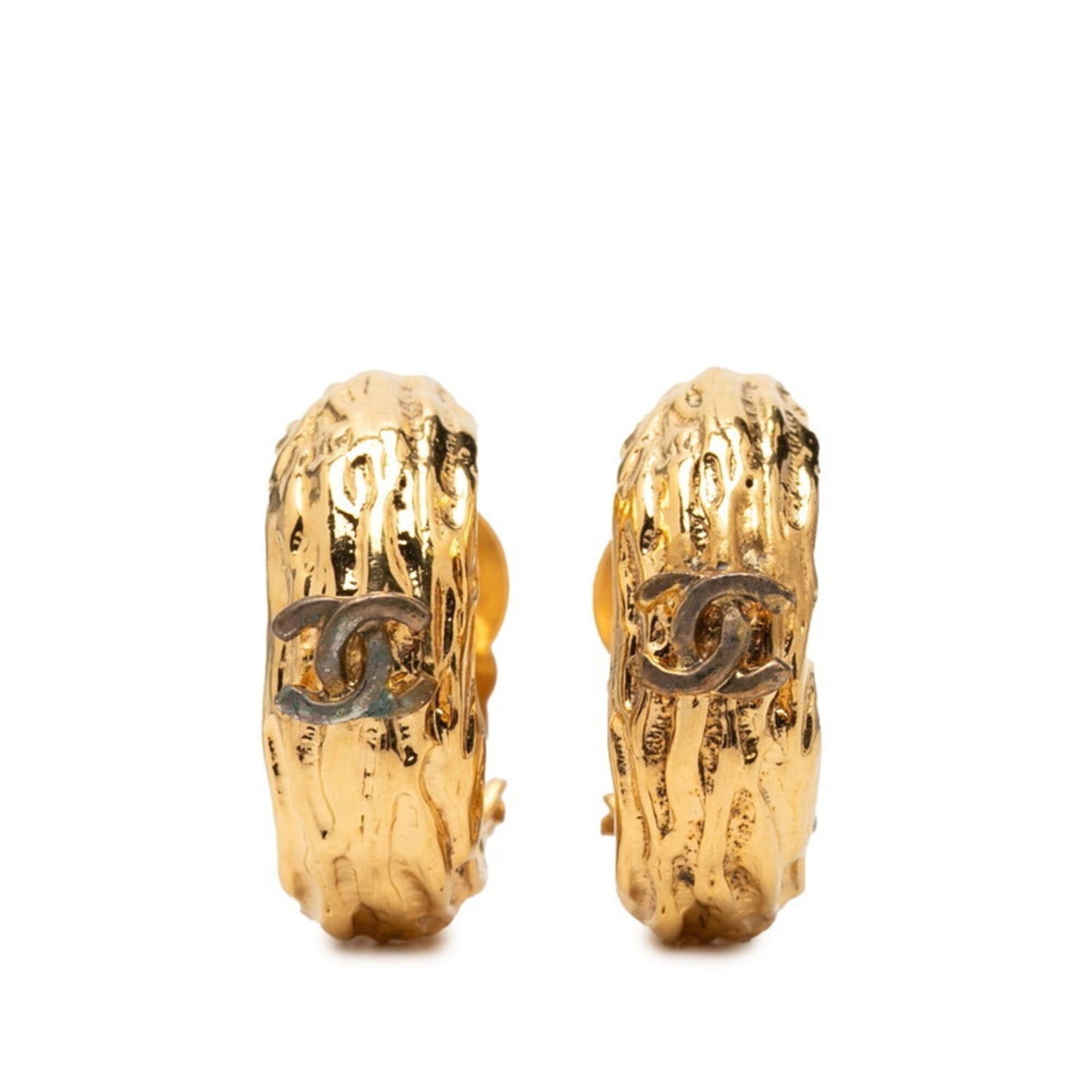 Chanel Chanel Coco Mark Vintage Earrings, Gold Plated, Women's CHANEL Size ONE SIZE - 1 Thumbnail