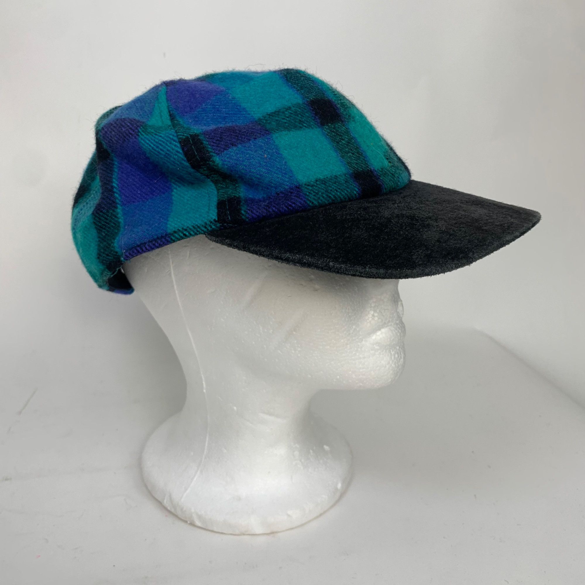 Other Plaid Wool Hat Size ONE SIZE - 2 Thumbnail
