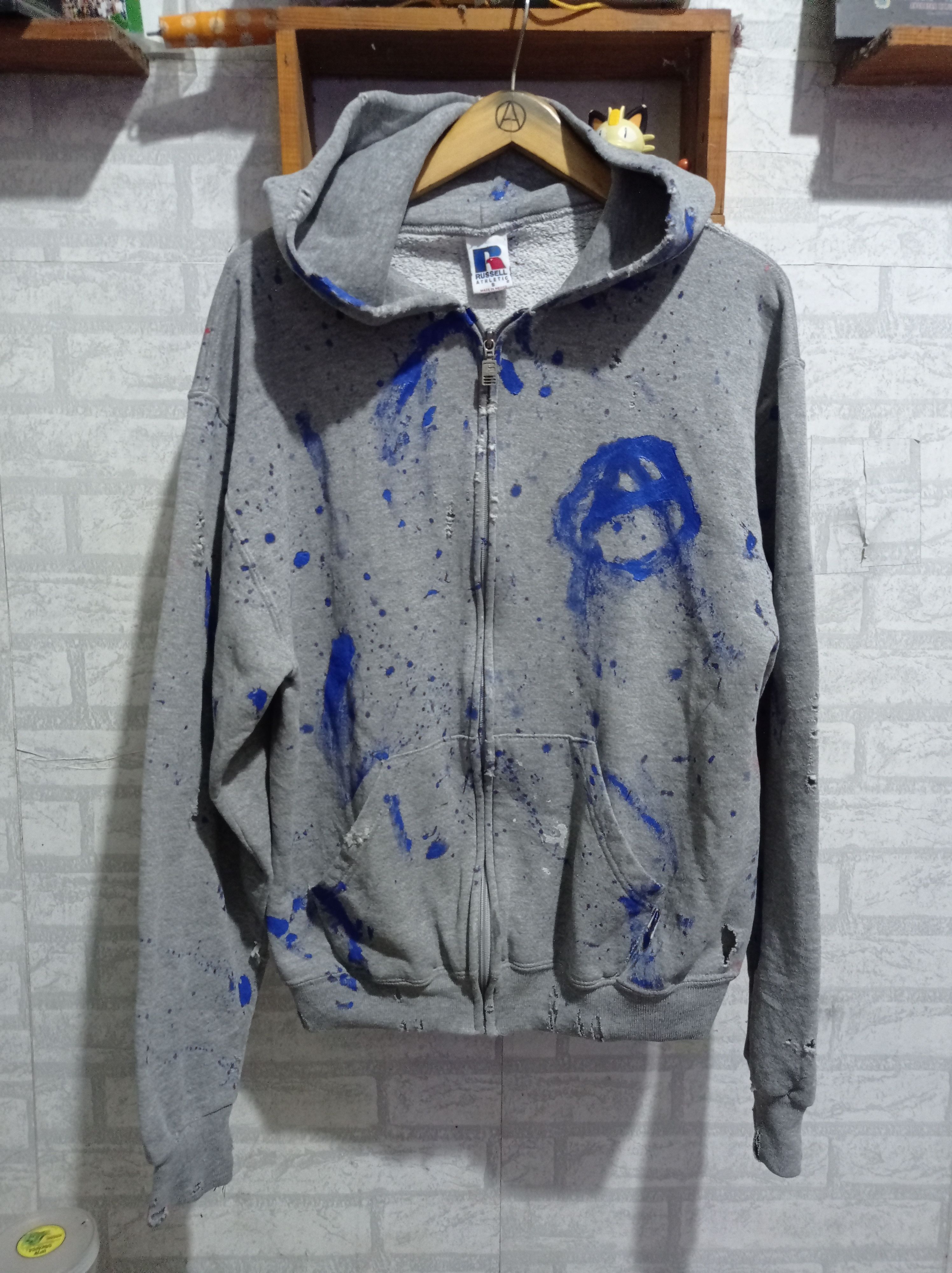 Russell Athletic Russell x Erashed Hoodie x Distrased Size US S / EU 44-46 / 1 - 1 Thumbnail